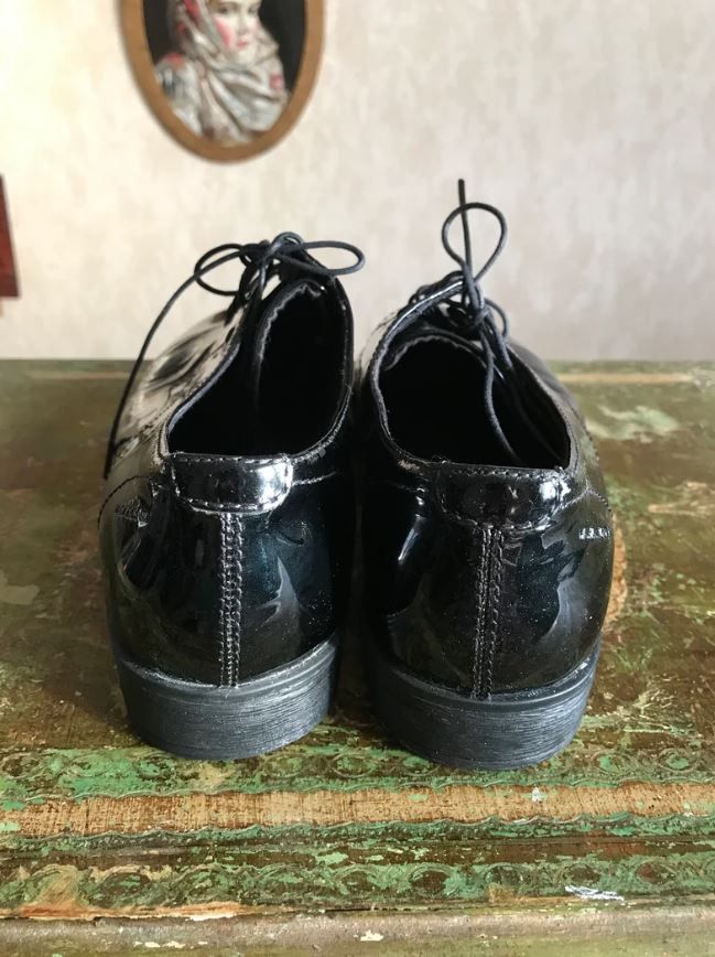 Vagabond Vagabond Black Patent Leather Oxford Womens Shoes Size US 7 / IT 37 - 5 Thumbnail