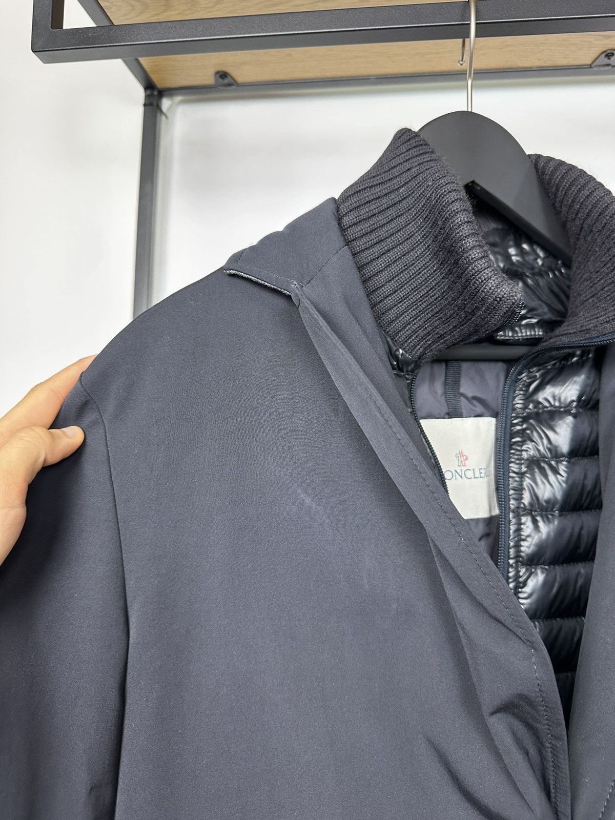 Moncler Moncler Lesparre Giubbotto Men’s Jacket Down Dark Blue 3 Sz Size US L / EU 52-54 / 3 - 5 Thumbnail