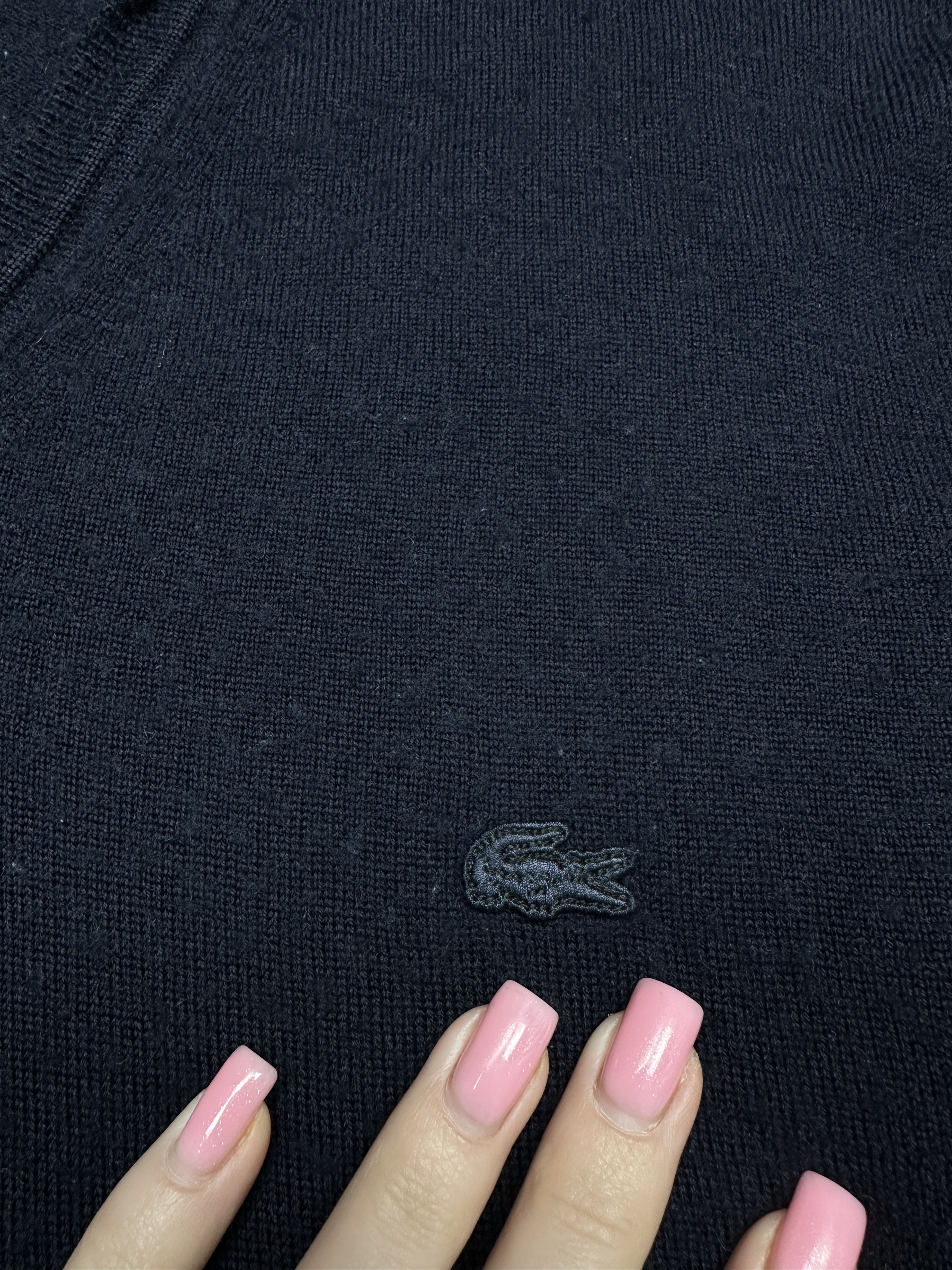 Lacoste Lacoste Mens Wool Knit V-Neck Sweater Size US XL / EU 56 / 4 - 3 Thumbnail