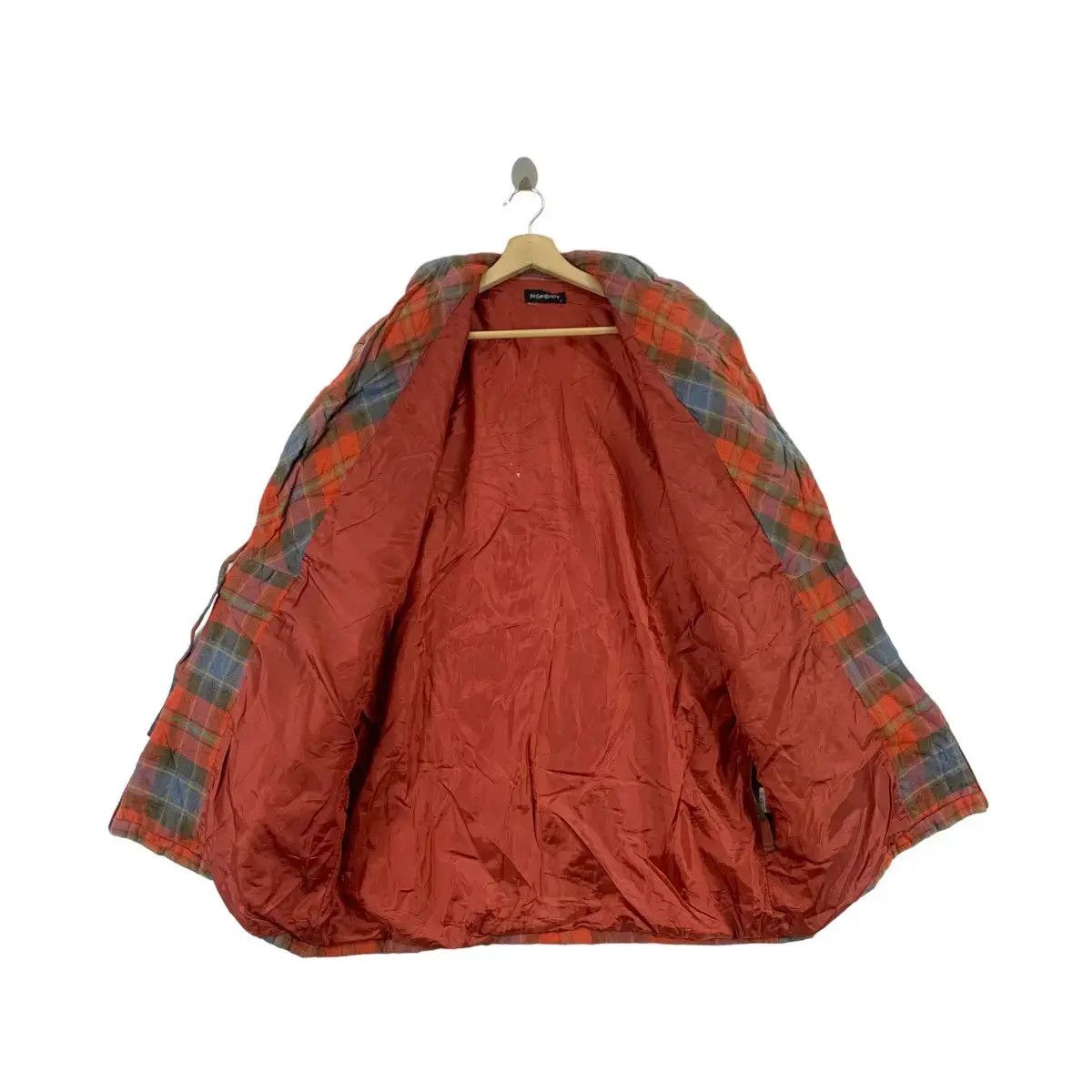 Yves Saint Laurent Vintage YSL YVES SAINT LAURENT PARIS Tartan Oversized Size S / US 4 / IT 40 - 2 Thumbnail