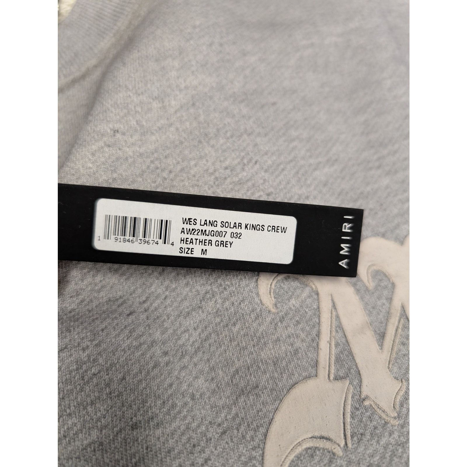 Amiri o1rshd1 Wes Lang Solar Kings Crewneck Sweatshirt in Grey Size US M / EU 48-50 / 2 - 23 Thumbnail