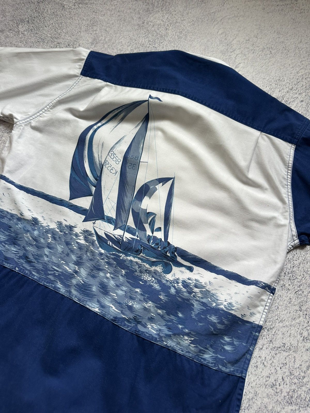 Chaps Ralph Lauren Vtg Chaps Ralph Lauren Yacht Sailing 90s Y2K Button Up Shirt Size US XL / EU 56 / 4 - 11 Thumbnail