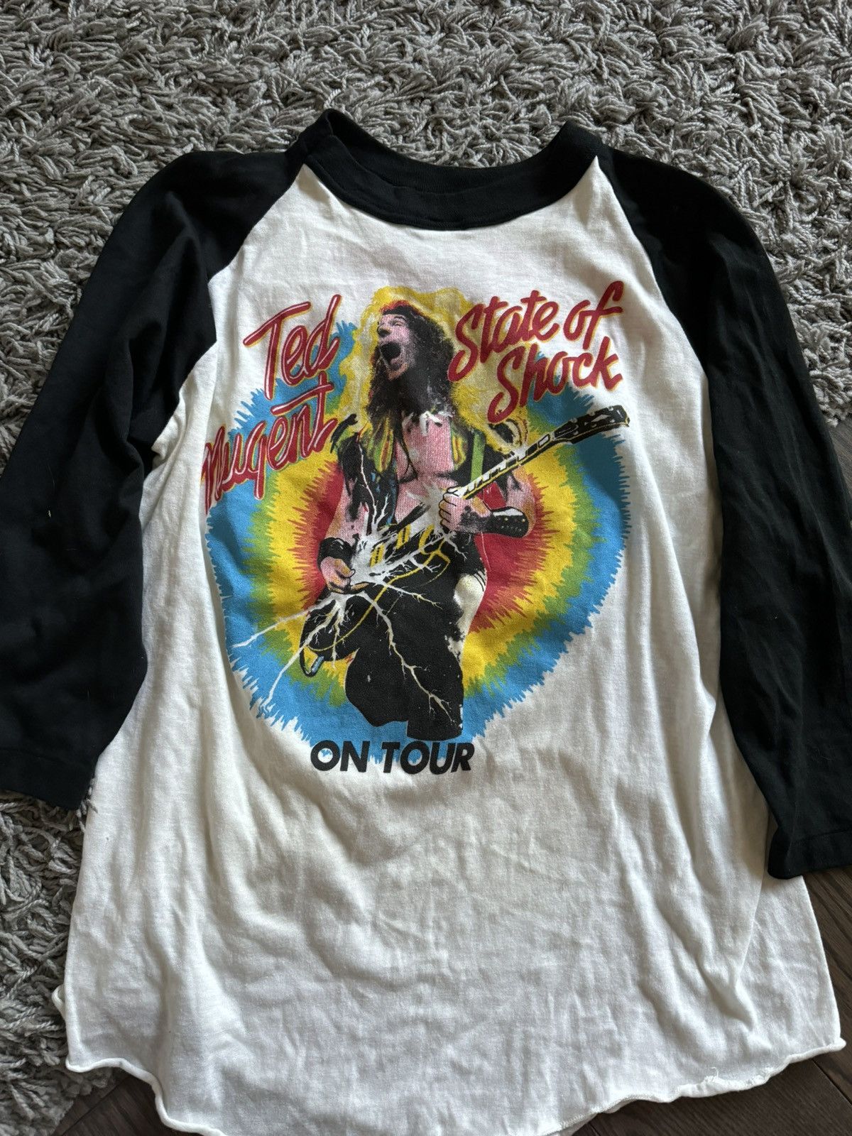 Band Tees Ted Nugent 1979 Weekend Warriors Tour Raglan Tee Size US M / EU 48-50 / 2 - 4 Thumbnail