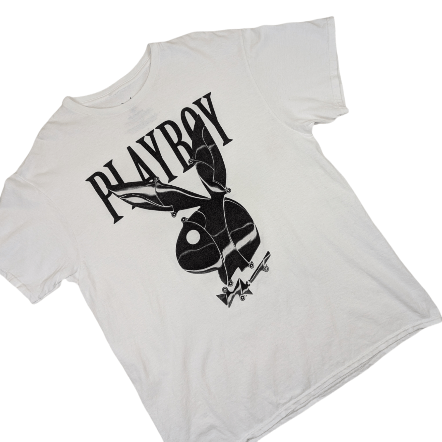 Playboy PLAYBOY Bunny Big Logo Graphic T-Shirt Size US L / EU 52-54 / 3 - 3 Thumbnail