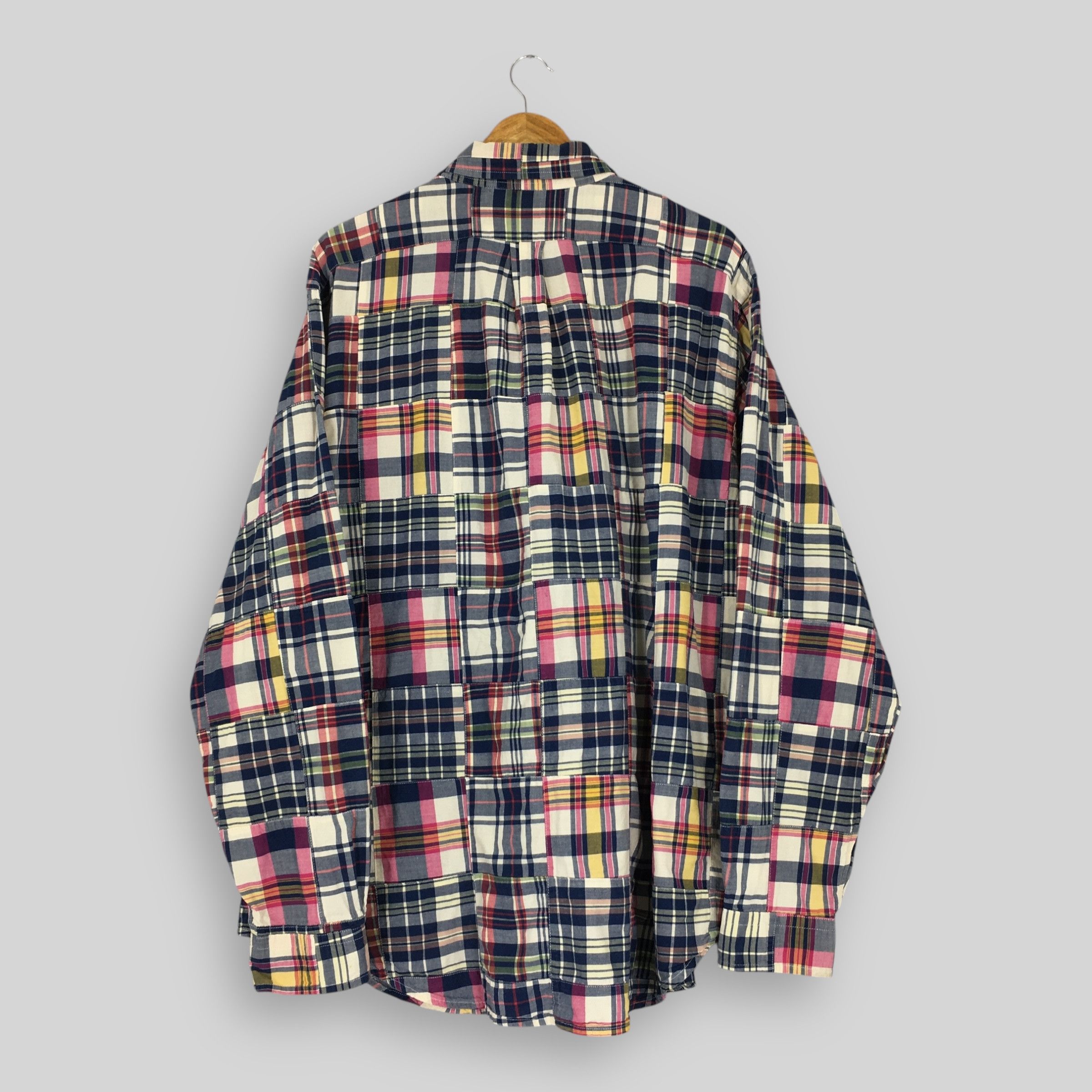 Flannel Vintage American Living Patchwork Flannel Shirt XXLarge Size US XXL / EU 58 / 5 - 7 Thumbnail
