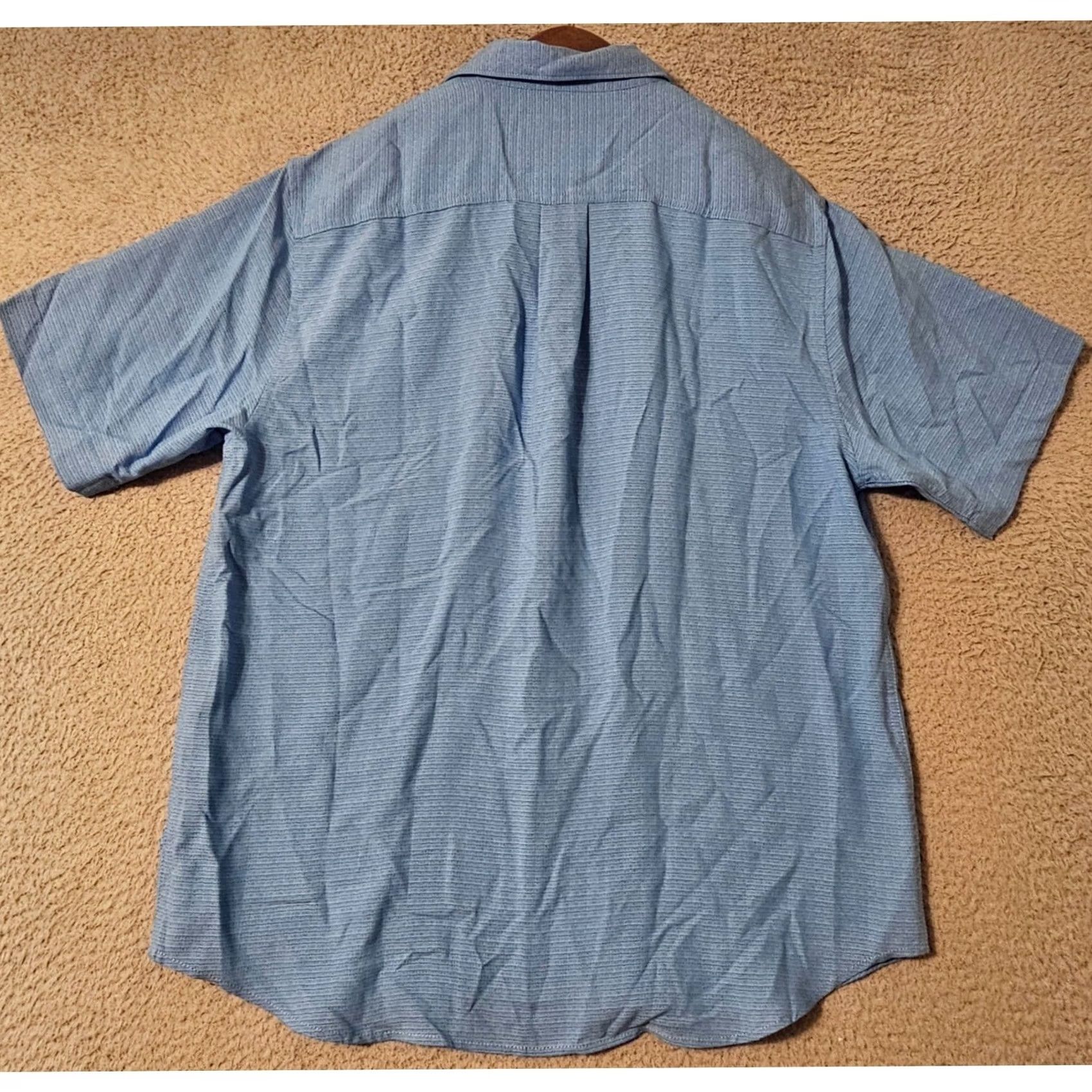 Tommy Bahama Tommy Bahama Shirt Blue Short Sleeve Tencel Medium Grand View Infinity Pool Size US L / EU 52-54 / 3 - 2 Thumbnail