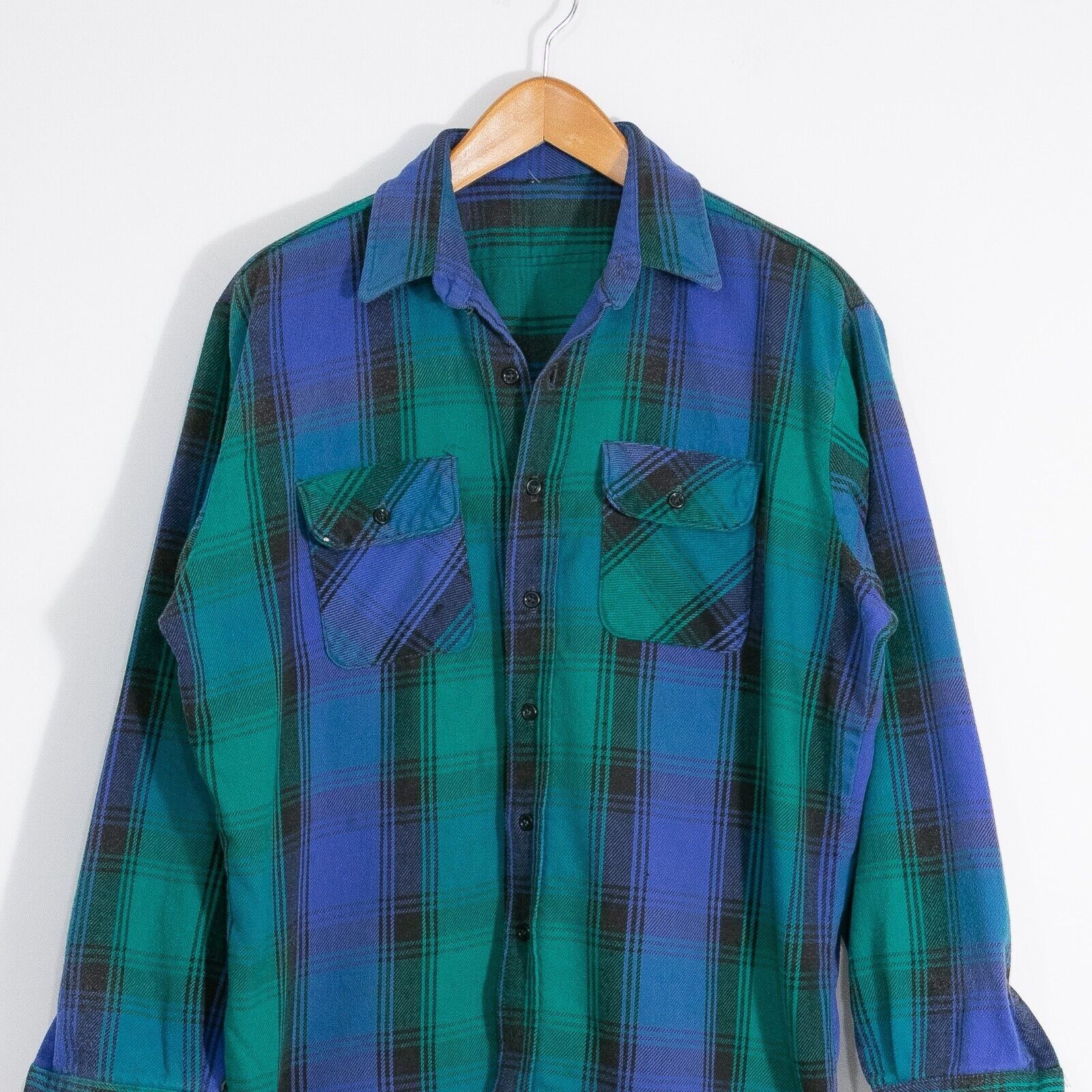 Vintage Vintage Plaid Flannel Button Up Shirt Large - Long Sleeve Size US L / EU 52-54 / 3 - 2 Thumbnail