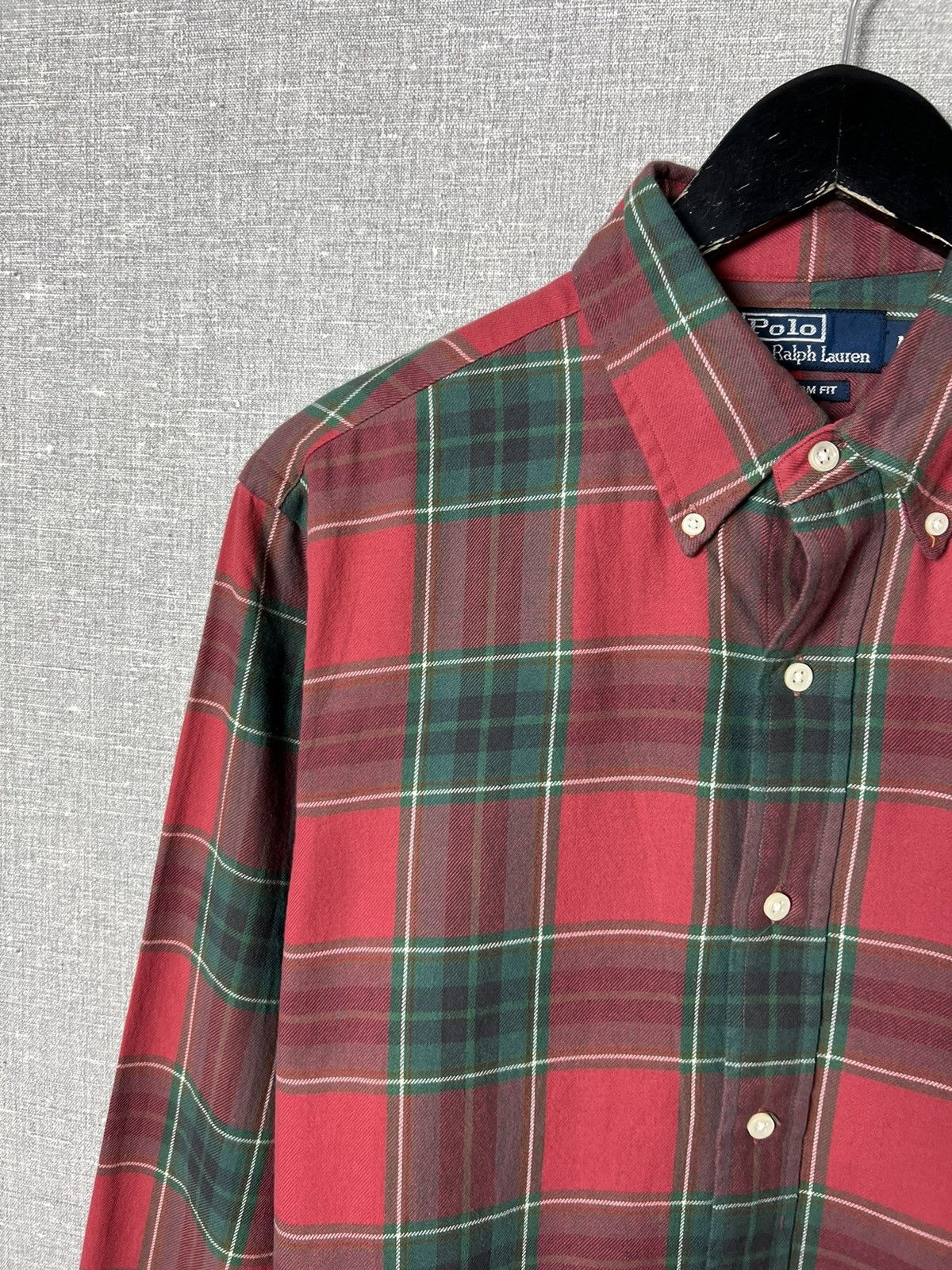 Flannel × Polo Ralph Lauren × Vintage Polo Ralph Lauren American Plaid Checkered Flannel Shirt Size US M / EU 48-50 / 2 - 5 Thumbnail