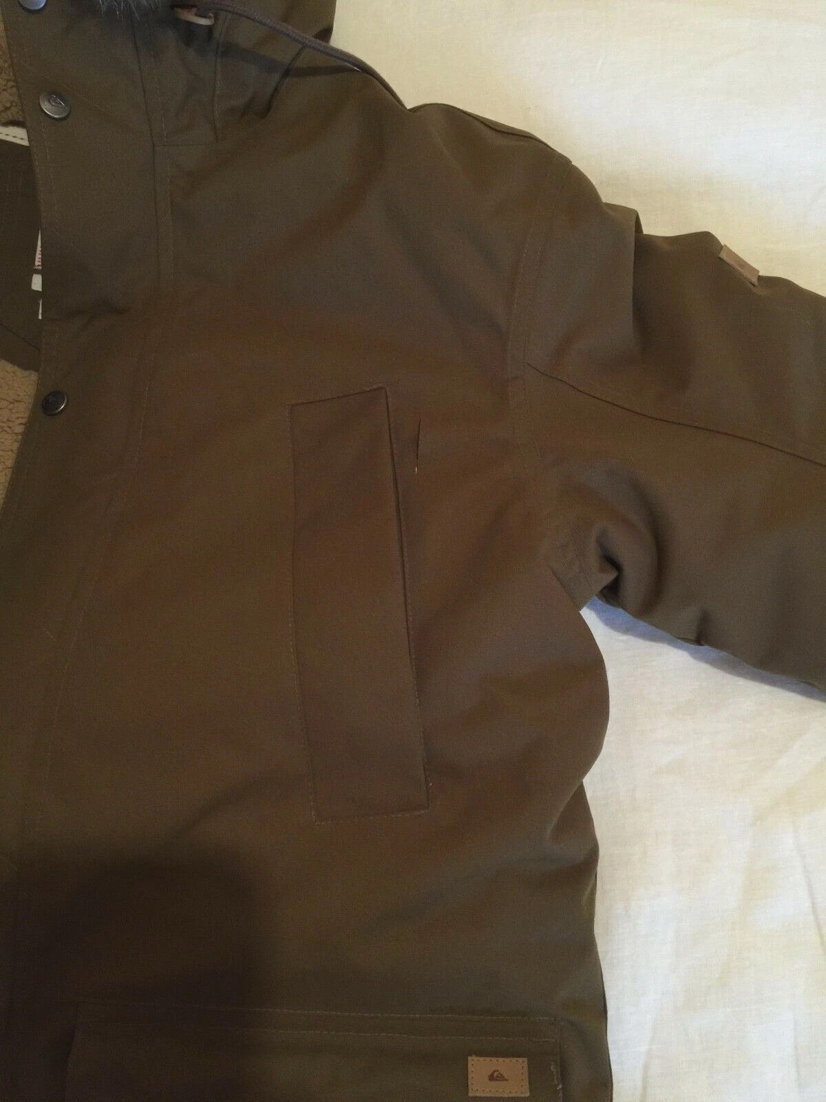 Quiksilver QUIKSILVER FERRIS PARKA BROWN COAT - SMALL DEFECT Size US M / EU 48-50 / 2 - 9 Thumbnail