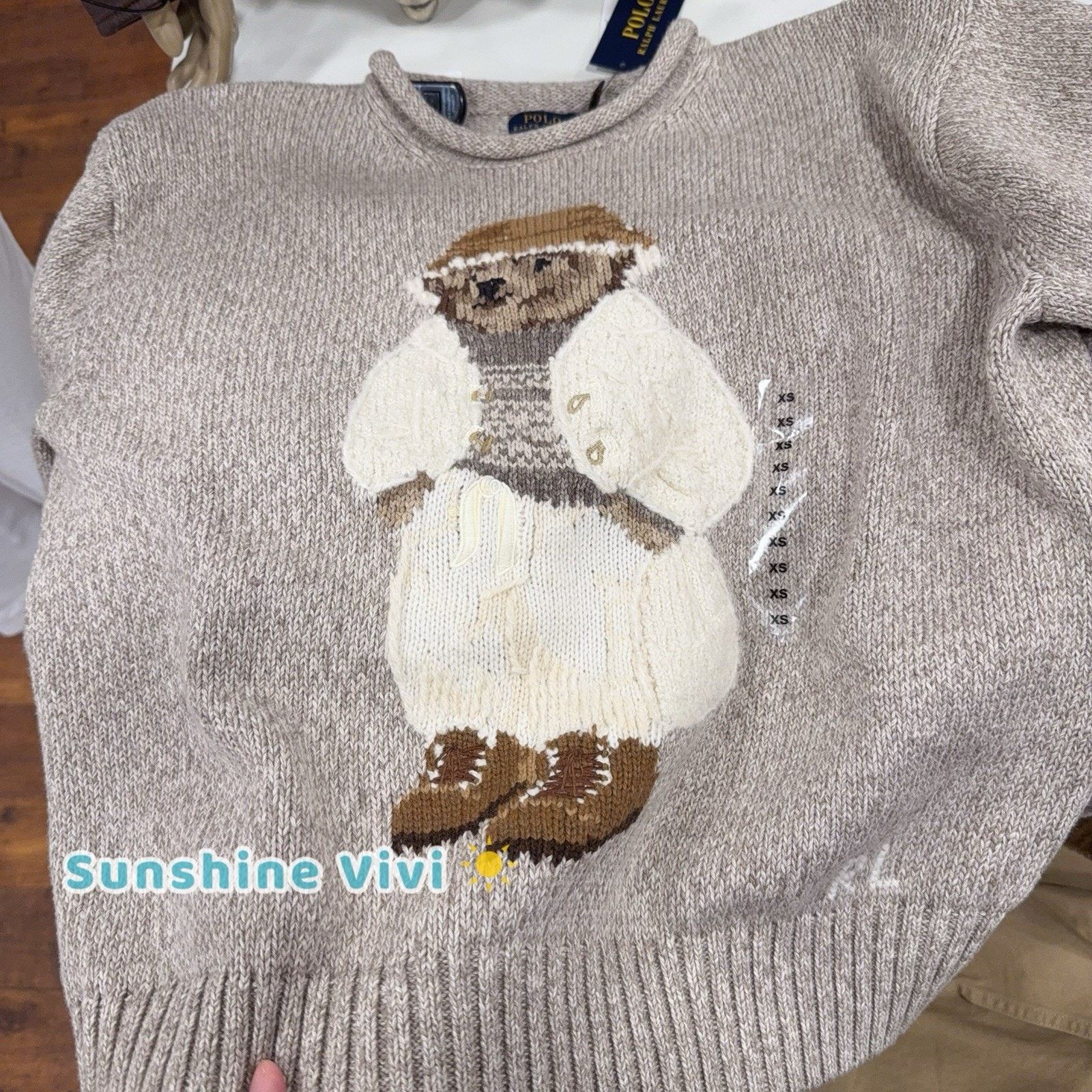 Ralph Lauren Purple Label NWT Ralph Lauren Woman Polo Bear Cotton Roll-Neck Jumper Size US M / EU 48-50 / 2 - 2 Thumbnail