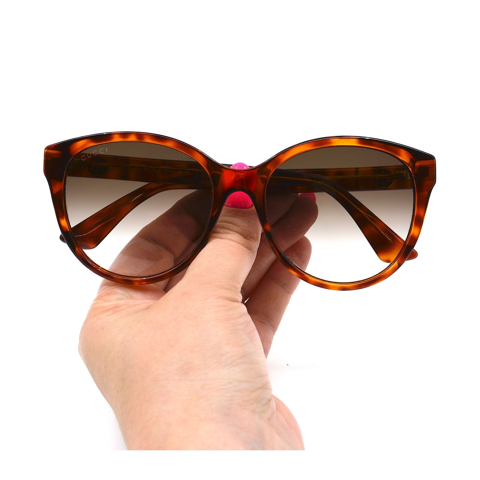 Gucci Gucci GG0631S 002 Brown Havana Authentic Sunglasses Size ONE SIZE - 11 Thumbnail