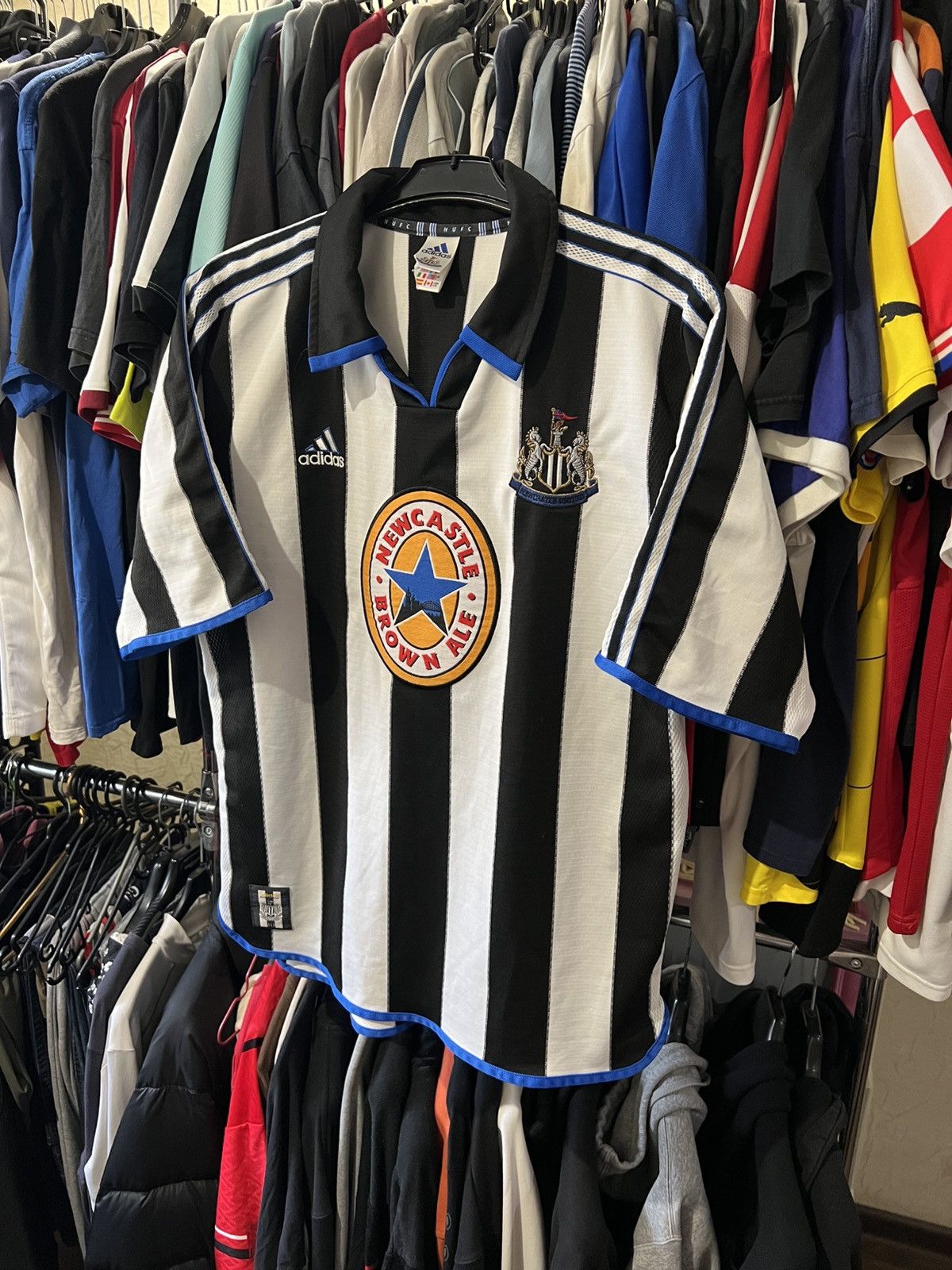Adidas × Vintage 1999/2000 VINTAGE ADIDAS NEWCASTLE UNITED HOME FOOTBAL SHIRT Size US L / EU 52-54 / 3 - 3 Thumbnail