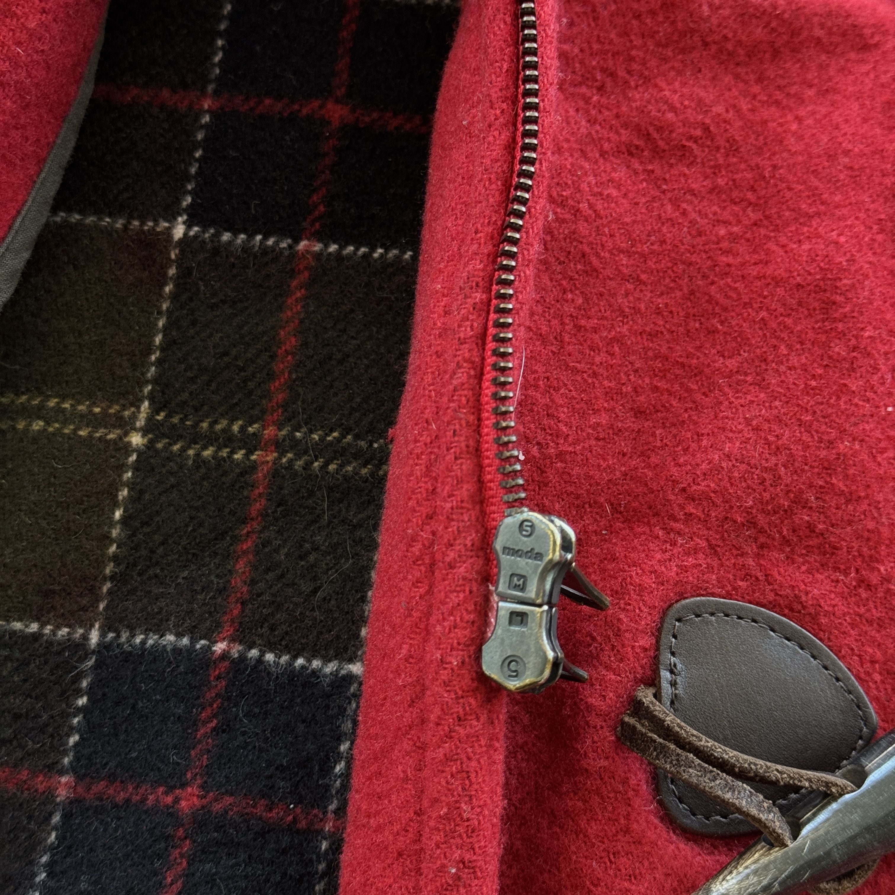 Barbour Red Barbour Wool Cashmere Duffle Coat Tartan Lining Size 16 Size L / US 10 / IT 46 - 6 Thumbnail