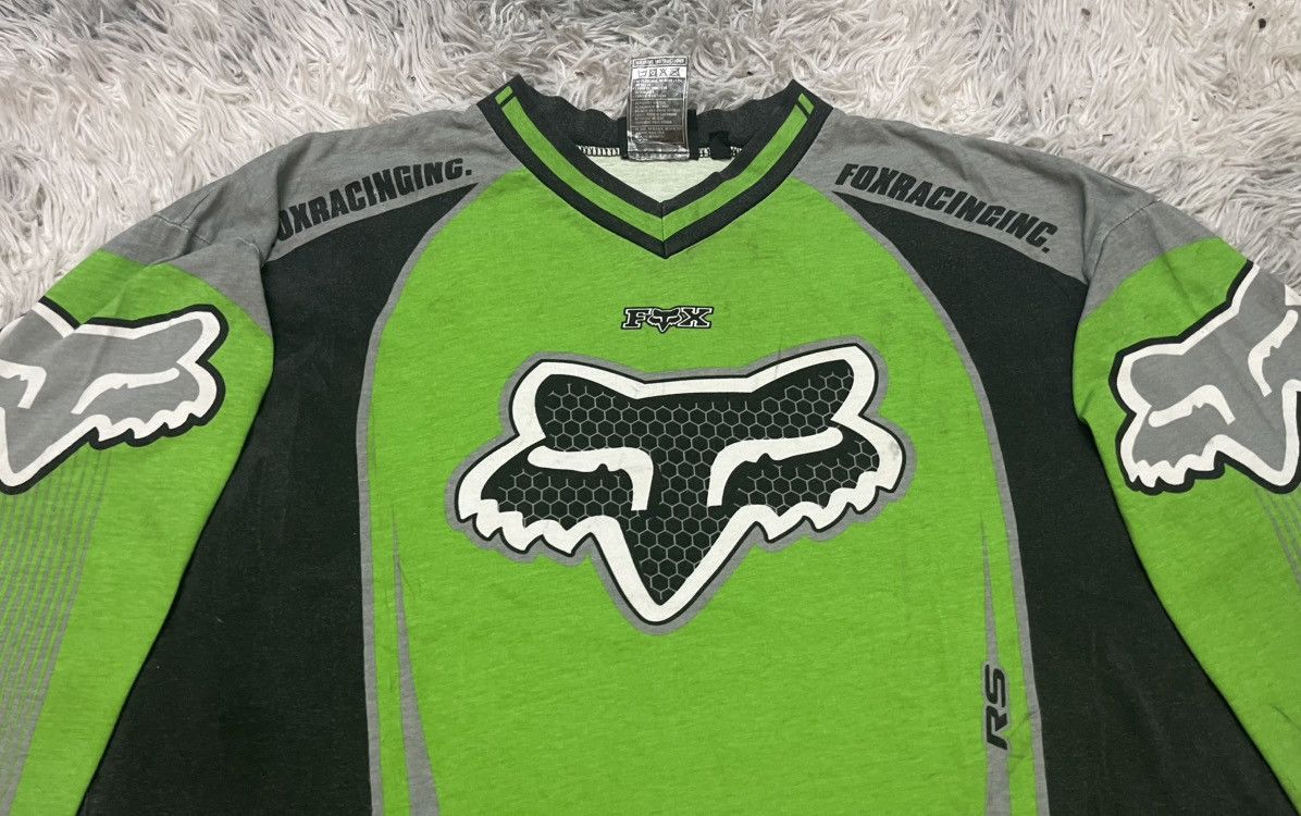 Fox Racing VINTAGE FOX RACING SHIRT GREEN COLOUR RARE Size US L / EU 52-54 / 3 - 7 Thumbnail