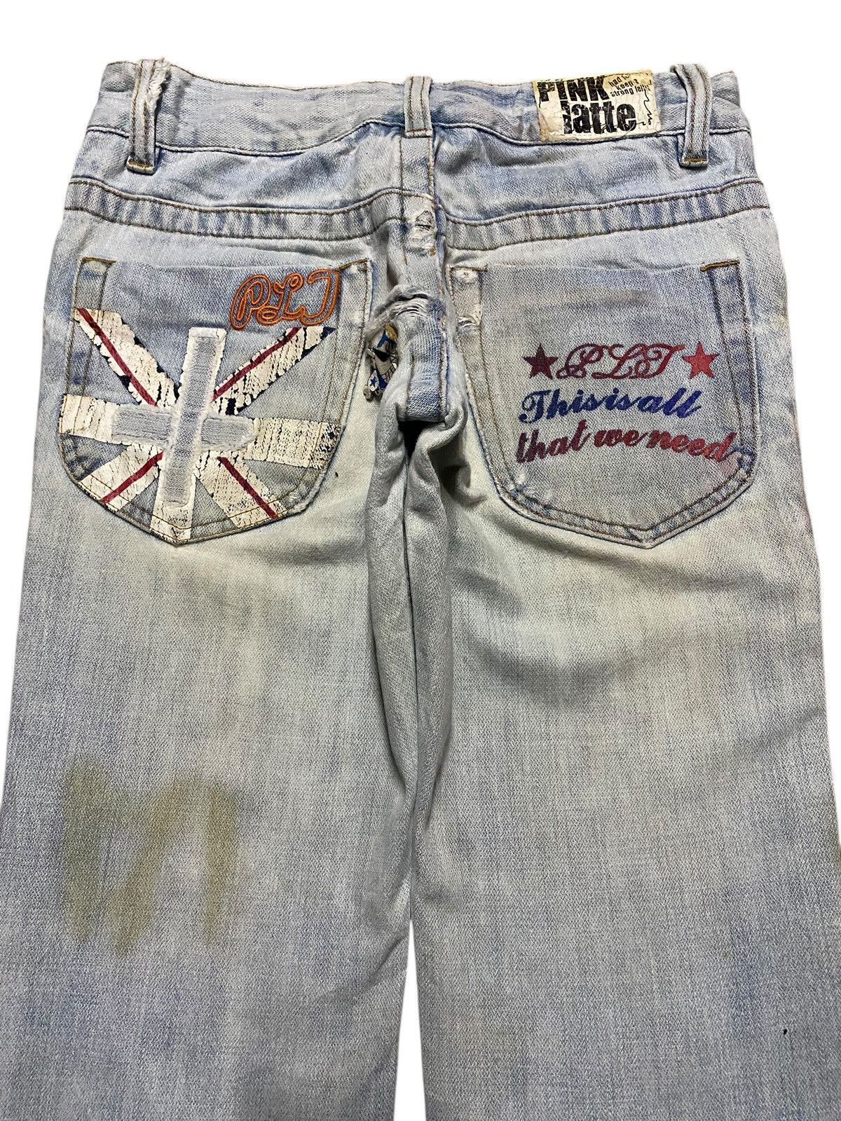 Vintage Love Latte Light Wash Embroidered Cross Slim Jeans