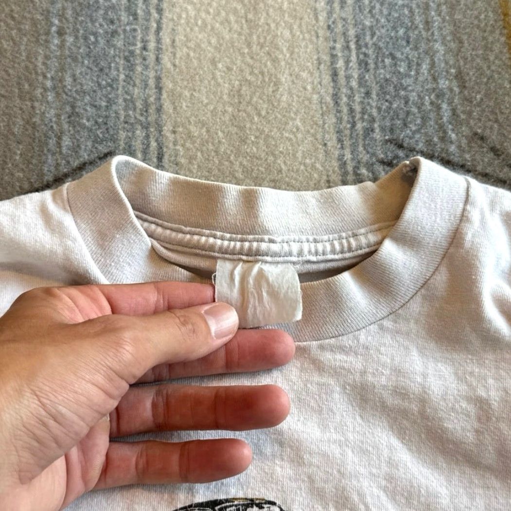 Vintage VINTAGE Shelby Cobra Muscle Car T-Shirt Mens Short Sleeve L Grey 80s 90s Pin Hole Multiple Marks Size US L / EU 52-54 / 3 - 2 Thumbnail