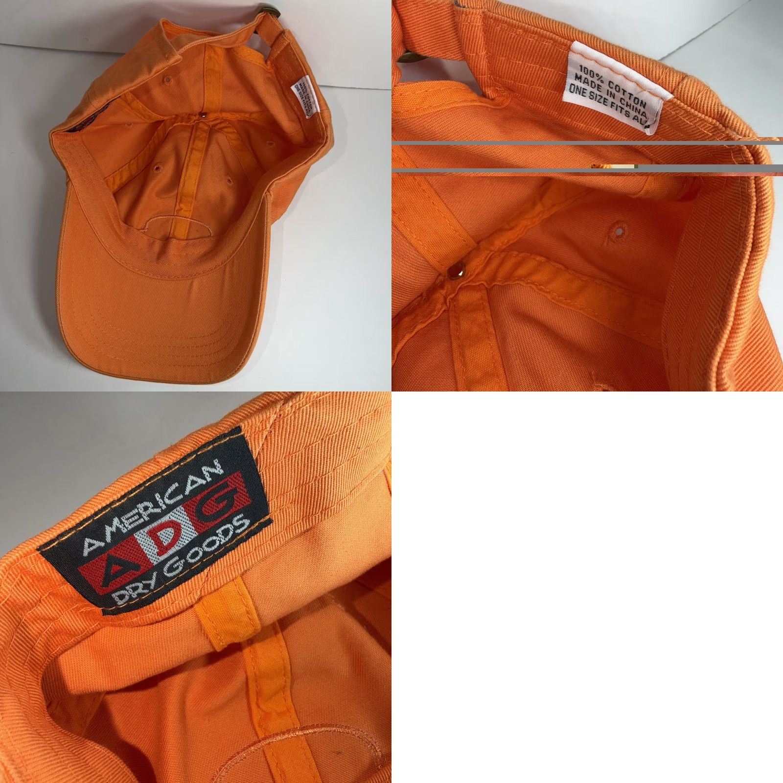 Vintage ADG Golf Hat Cap Orange 2007 US Open Oakmont Country Club Adjustable Strap Back Men One Size Size ONE SIZE - 8 Thumbnail