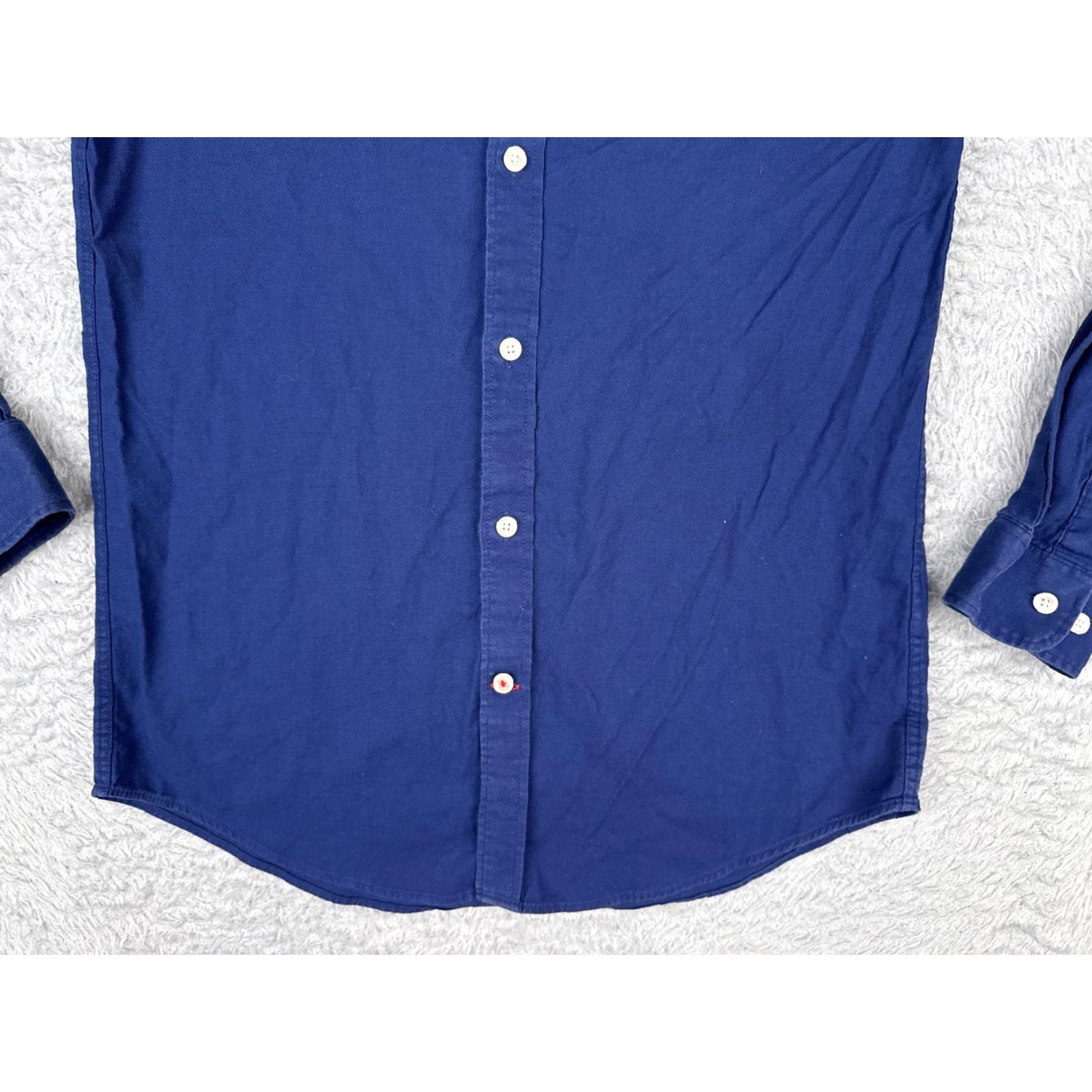 Tommy Hilfiger Tommy Hilfiger Button-Up Shirt Men 15 Blue Long Sleeve Cotton Regular Fit Size US M / EU 48-50 / 2 - 5 Thumbnail