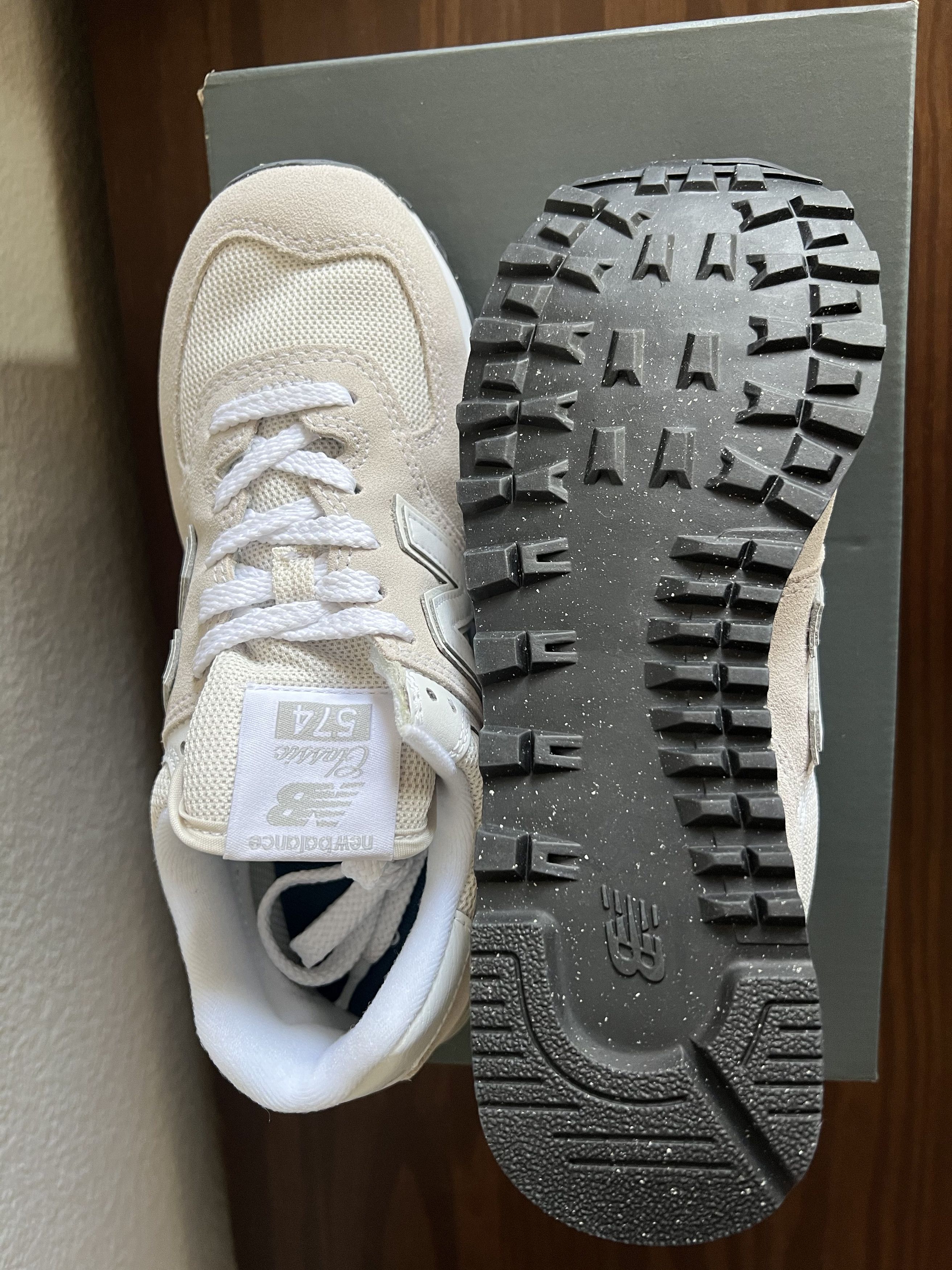New Balance New Balance Core Classic 574 Cream Size US 6.5 / IT 36.5 - 5 Thumbnail