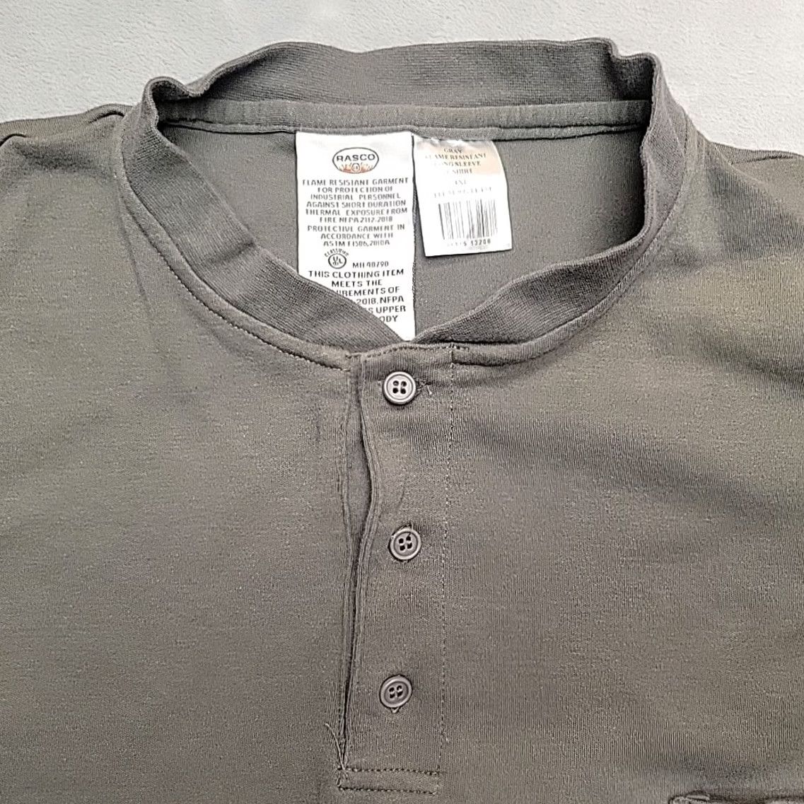 Vintage Rascal FR Shirt Mens 4XL Gray Henley Flame Fire Resistant Long Sleeve Workwear Shirt Mens 4XL Gray Henley Flame Fire Resistant Long Sleeve Workwear Size US XXL / EU 58 / 5 - 5 Thumbnail