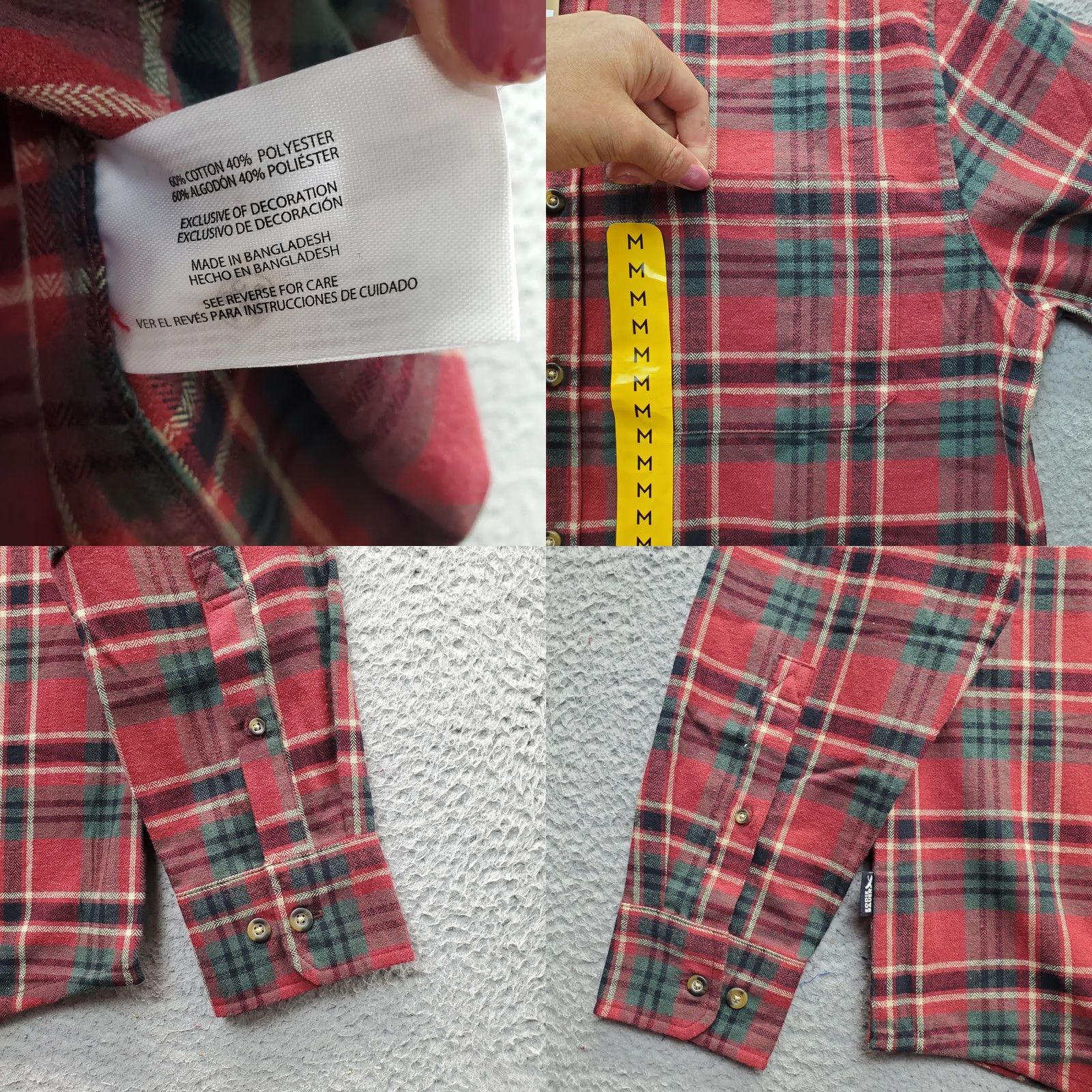 Eddie Bauer Eddie Bauer Mens Button-Up Shirt Flannel Multi Plaid Long Sleeve Casual Comfort, Size M, Cotton, Chest 21.75", 27.25" Shoulders to Bottom, NWT Size US M / EU 48-50 / 2 - 8 Thumbnail