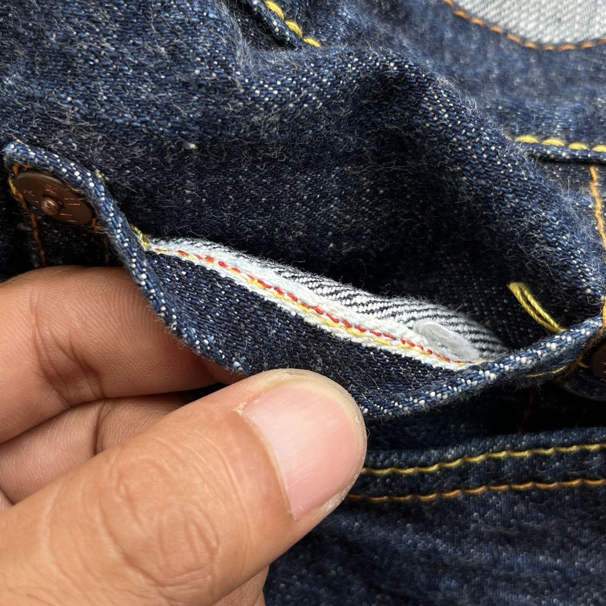 Evisu × Japanese Brand EVISU PARIS DAICOCK SELVEDGE JEANS Size US 32 / EU 48 - 16 Thumbnail