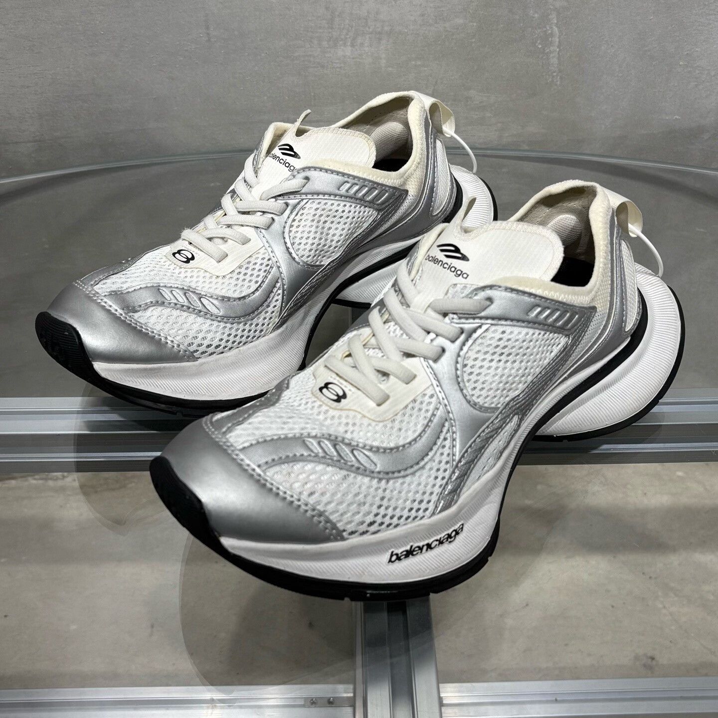 Balenciaga Balenciaga Circuit Dad Shoes, Silver White Size US 7.5 / IT 37.5 - 1 Thumbnail