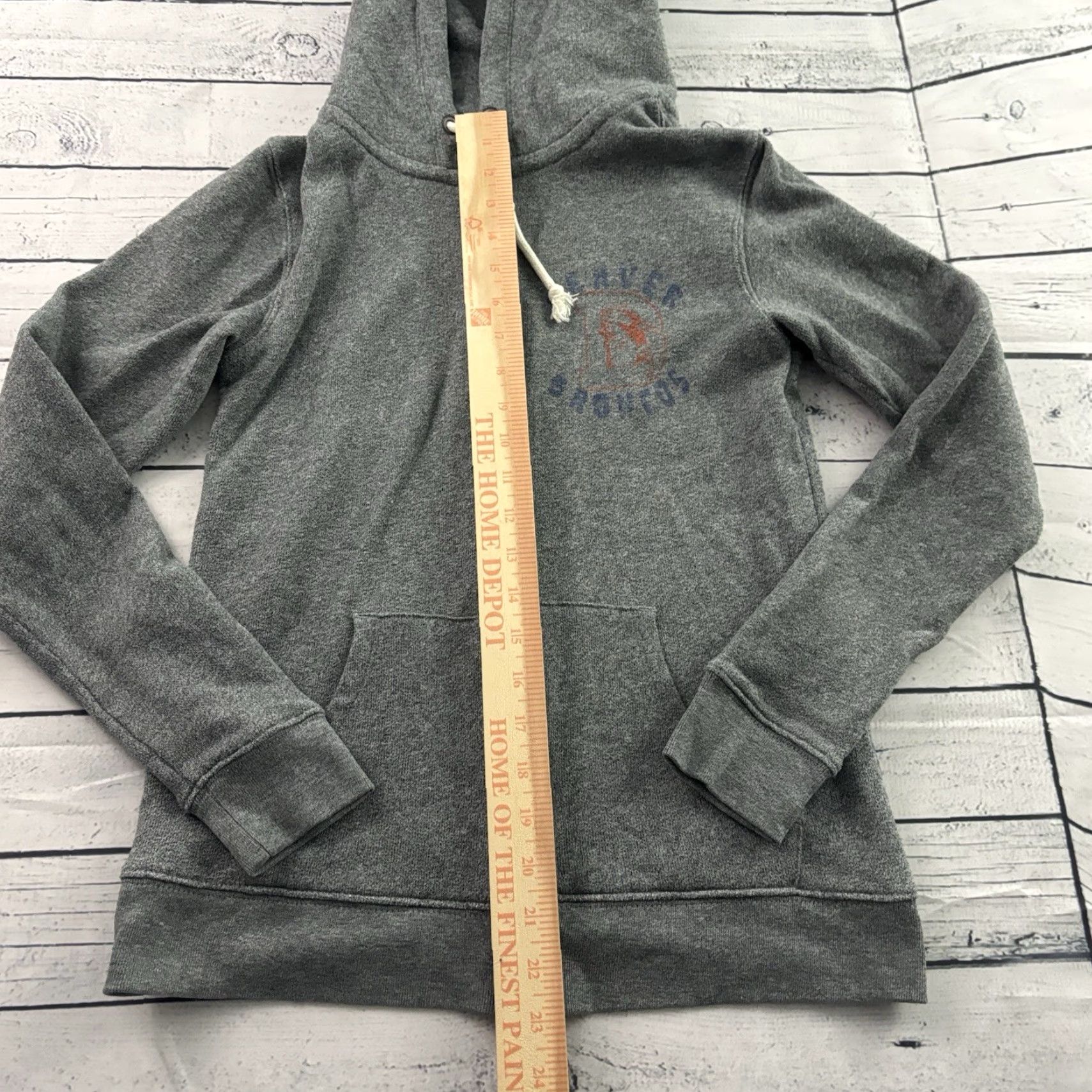 Junk Food Junk Food Denver Broncos Full Zip Hooded Sweatshirt Women's Small Gray Size S / US 4 / IT 40 - 3 Thumbnail