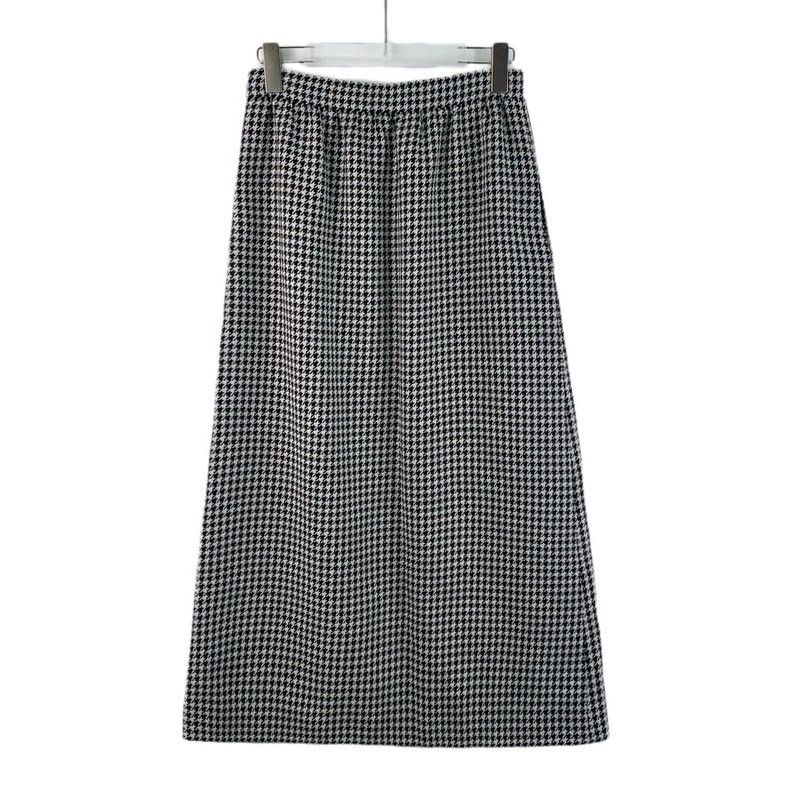 Dior Dior Color-blocked checkered wool casual knitted skirt Size 25" / US 0 / IT 36 - 2 Thumbnail
