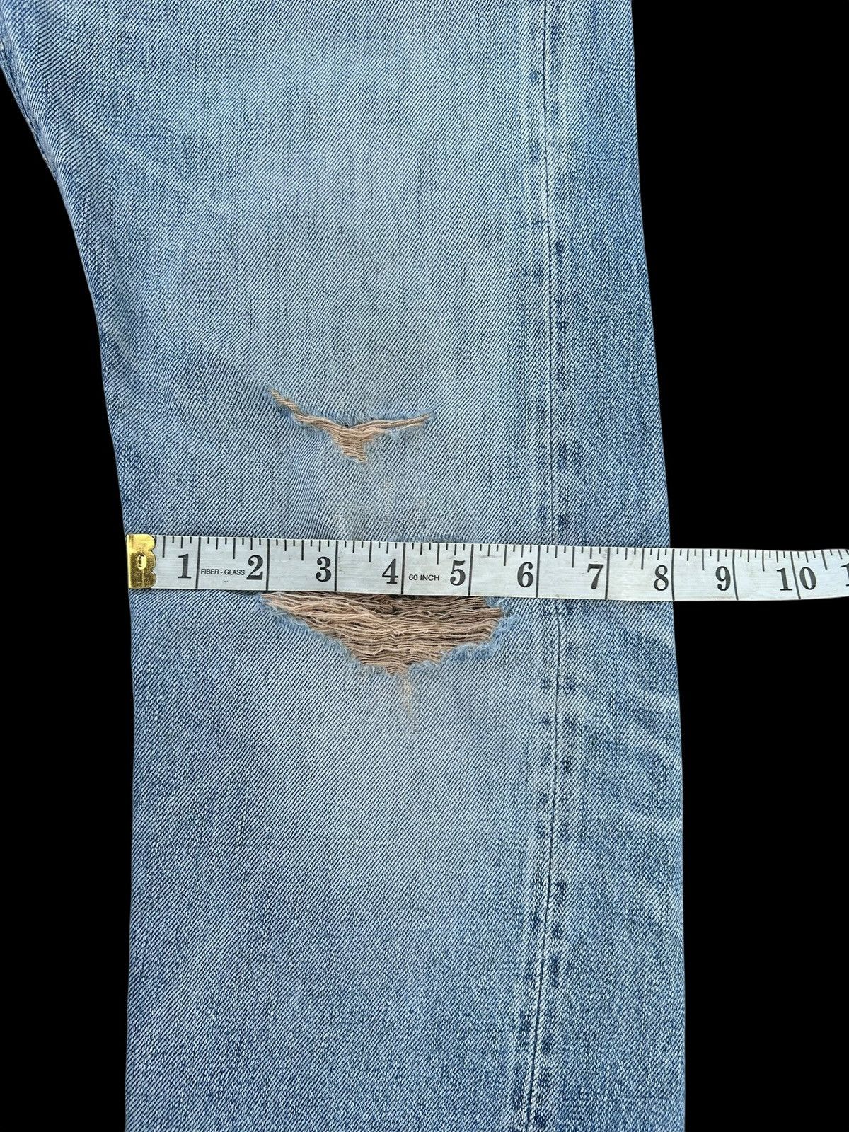Kapital Thrashed Vintage OMNIGOD Selvedge Denim Jeans Size US 31 - 23 Thumbnail