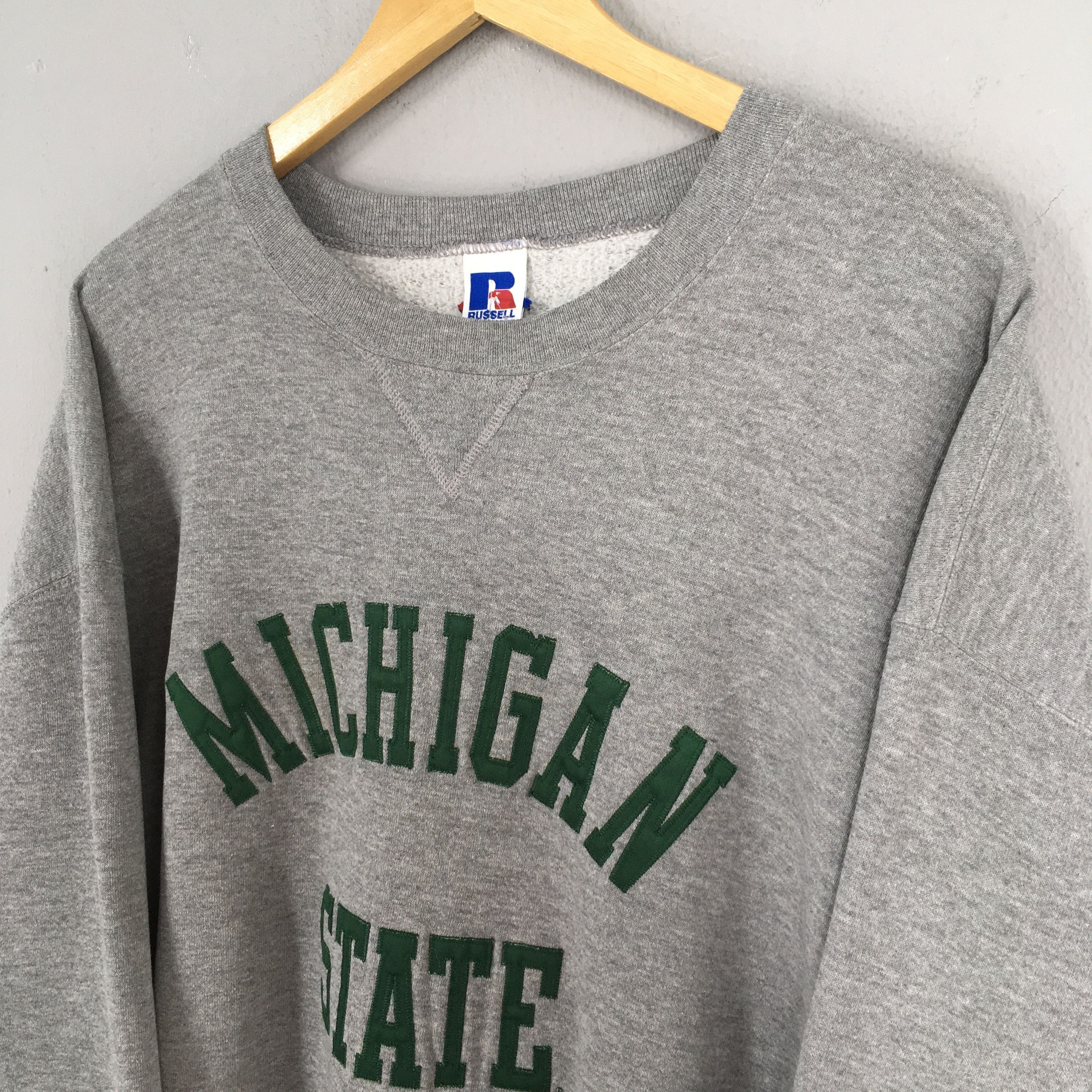 NCAA × Russell Athletic Vintage MSU Michigan State Sweatshirt XLarge Size US XL / EU 56 / 4 - 3 Thumbnail