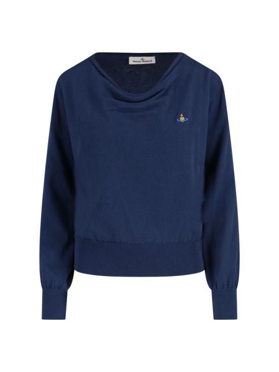 Vivienne Westwood VIVIENNE WESTWOOD Women Sweater 1803006F Y001V K410 Blue Size S / US 4 / IT 40 - 1 Thumbnail