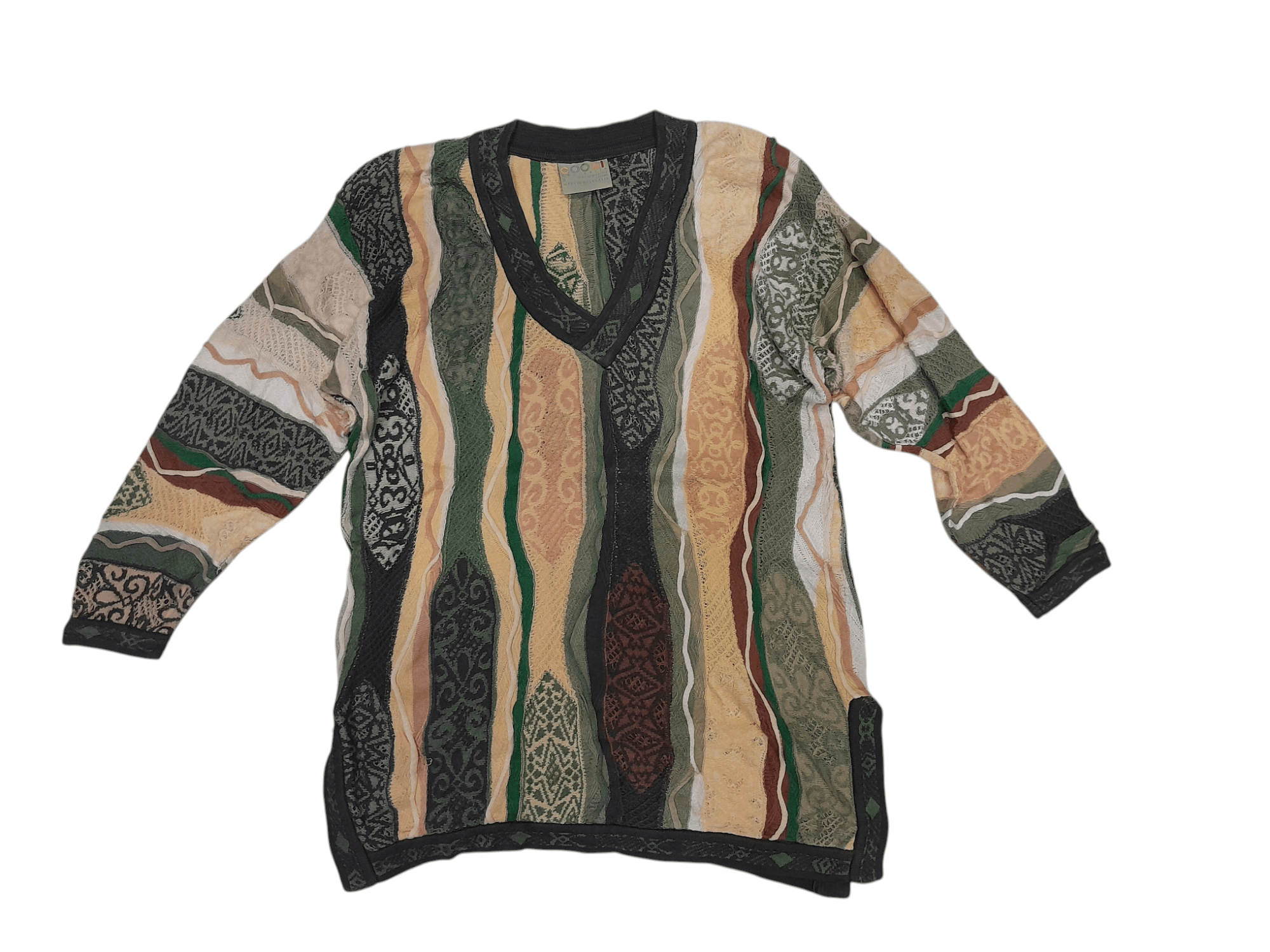Coogi 90s Coogi Knitwear Sweater V-neck (F588) Size US S / EU 44-46 / 1 - 1 Thumbnail