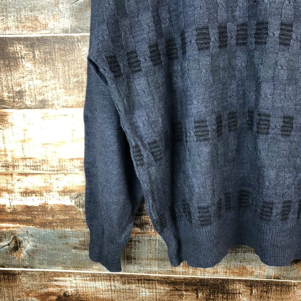 Vintage Tua Tara Dark Blue Stripe Knitwear sweatshirt #A1517 Size US L / EU 52-54 / 3 - 7 Thumbnail
