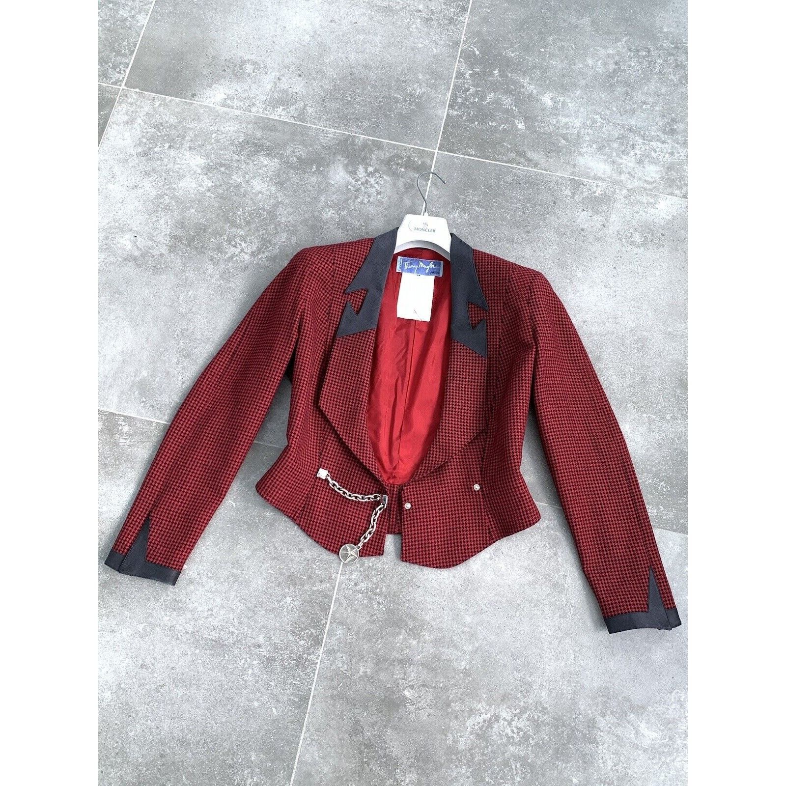 Designer × Thierry Mugler Women's THIERRY MUGLER PARIS Blazer Jacket EU 38 UK 10 S M Size M / US 6-8 / IT 42-44 - 23 Thumbnail