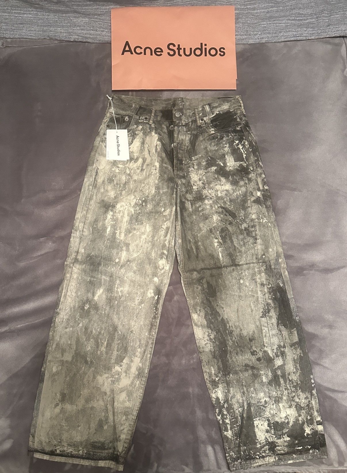 Acne Studios 1981M “Cold Grey” Loose Fit Trousers Size US 34 / EU 50 - 3 Thumbnail