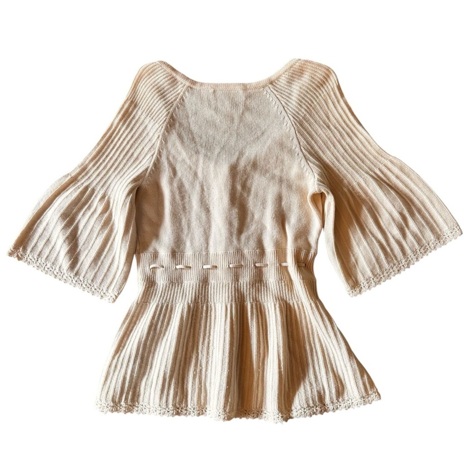 Juicy Couture Juicy Couture Wool Cashmere Blend Cardigan – Cream – Size M Size M / US 6-8 / IT 42-44 - 6 Thumbnail