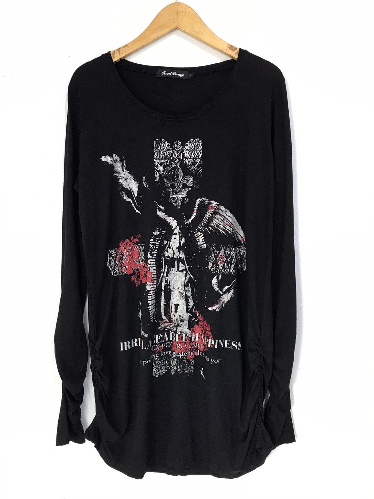 image of 14Th Addiction x Kmrii Gothic Satan Long Sleeve Sex Pot Japan in Black, Men's (Size Large)