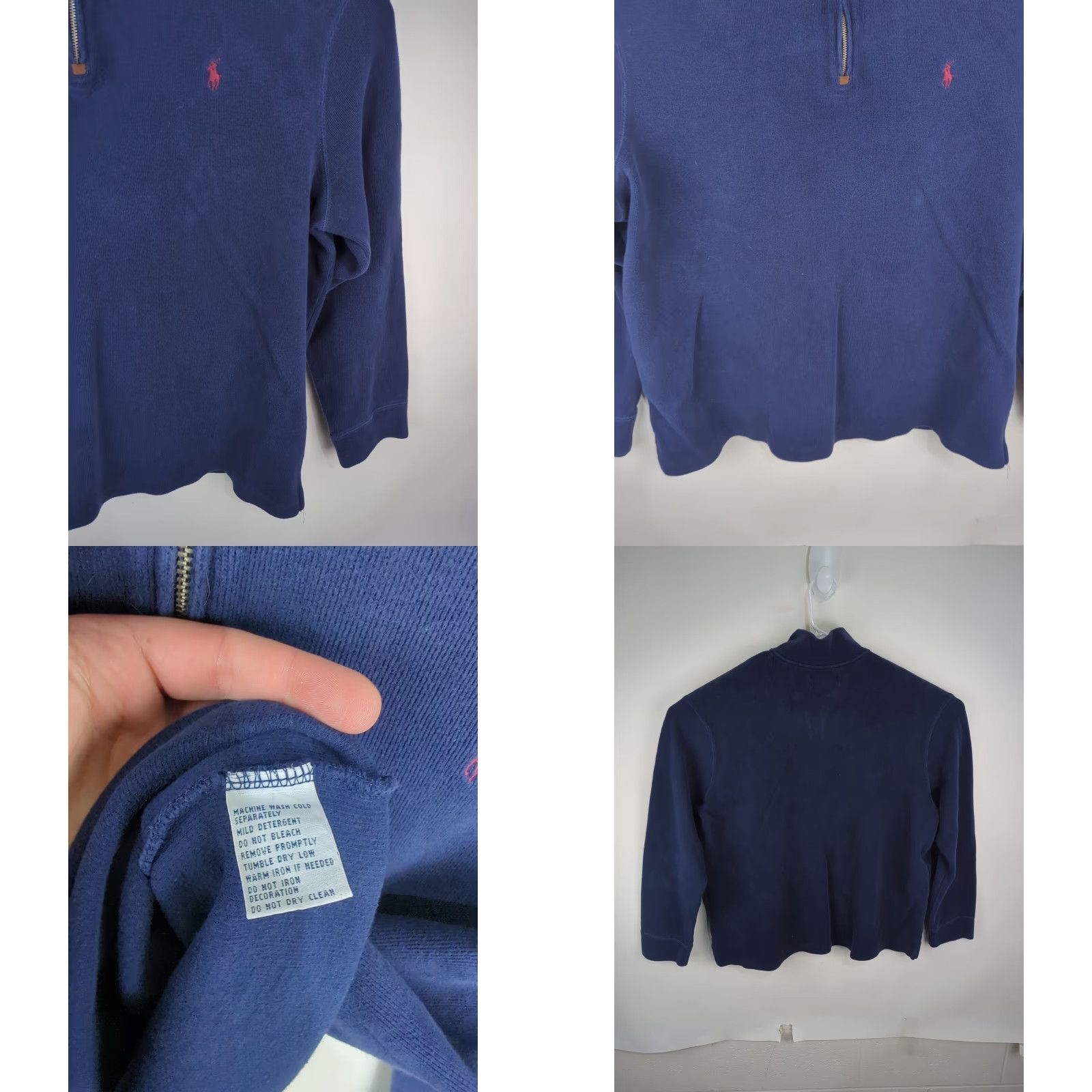 Polo Ralph Lauren Polo Ralph Lauren Sweater Mens 2XL Blue 1/4 Zip Pullover Long Sleeve Size US XXL / EU 58 / 5 - 8 Thumbnail