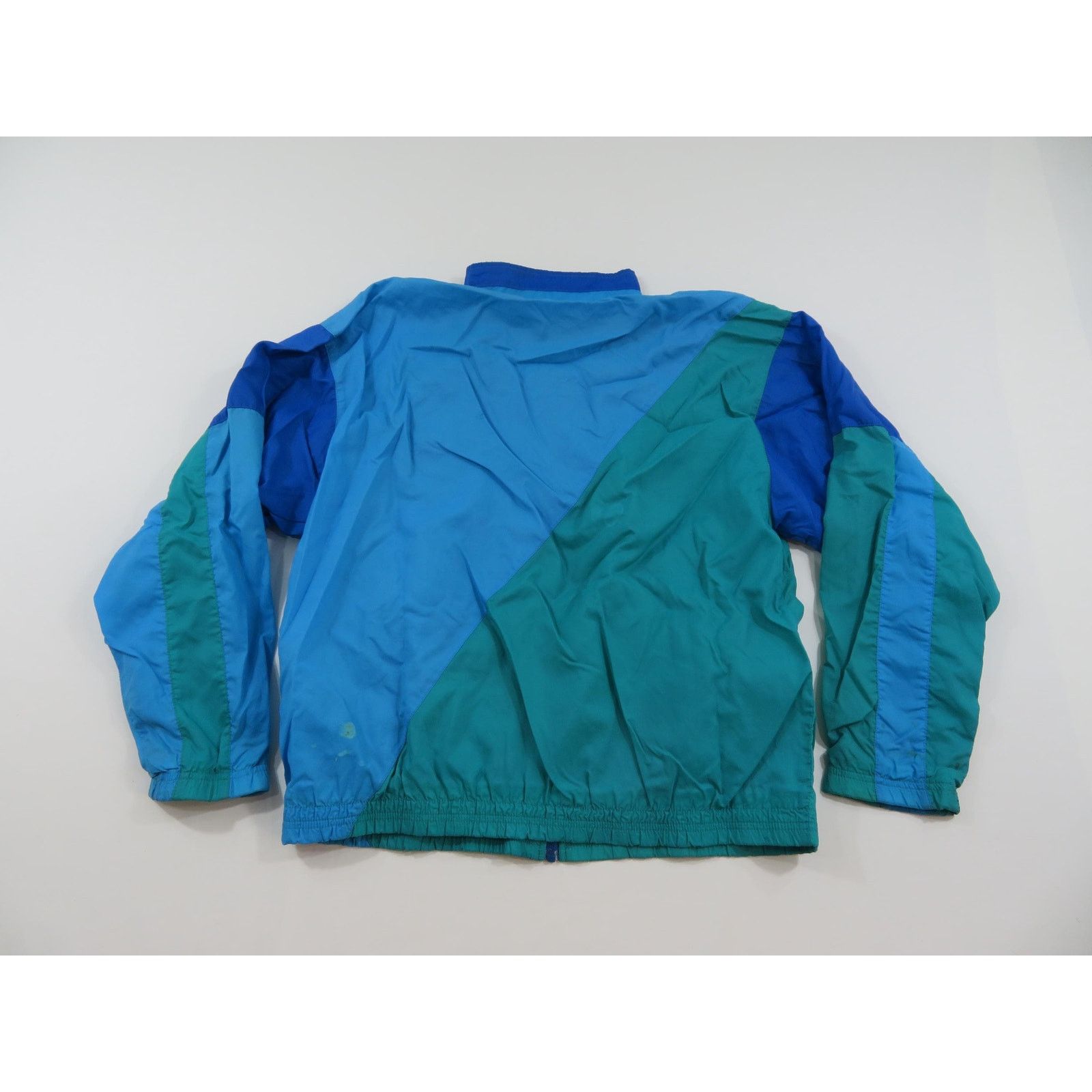 Nike Nike Windbreaker Jacket, Gray Tag, Green Blue Sz L 1990s Size US L / EU 52-54 / 3 - 2 Thumbnail
