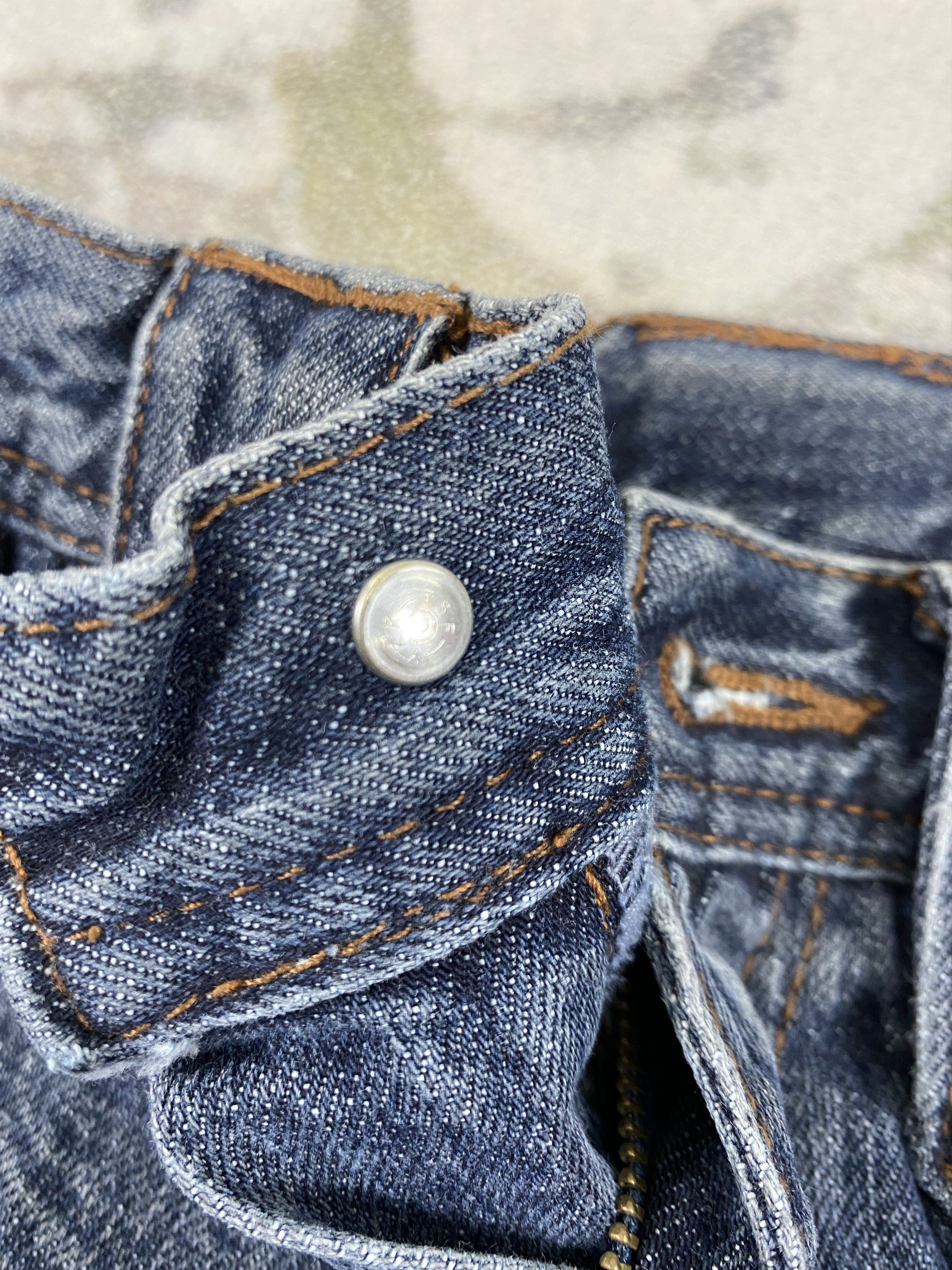 If Six Was Nine Vintage Childeric i Flare Jeans 29x30.5 Denim - JN3735 Size US 29 - 7 Thumbnail