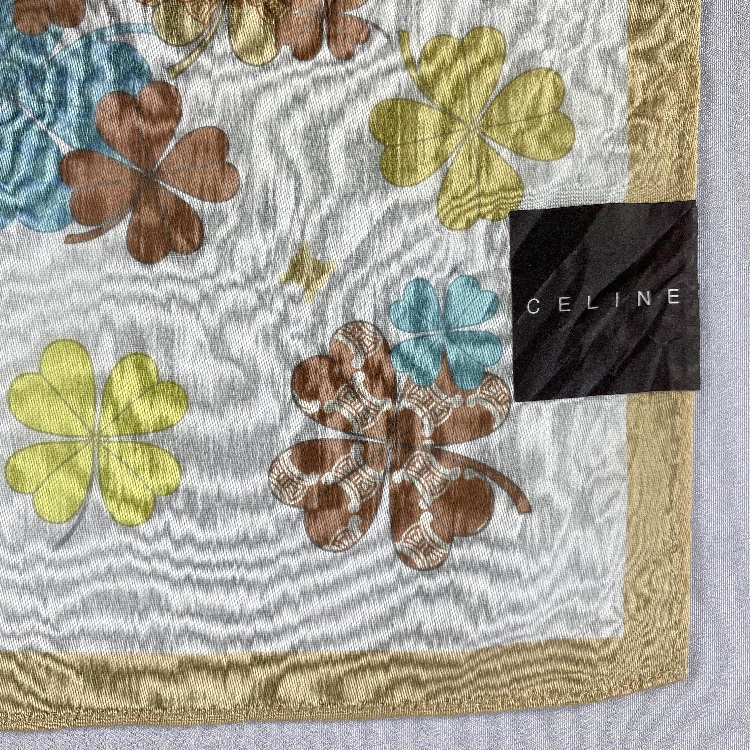 Celine × Vintage NWT Celine Bandana/ Handkerchief / Neckerchief Size ONE SIZE - 4 Thumbnail
