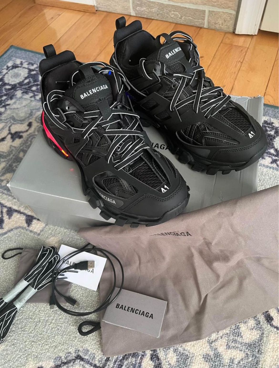 Balenciaga Led Track Runners | Grailed