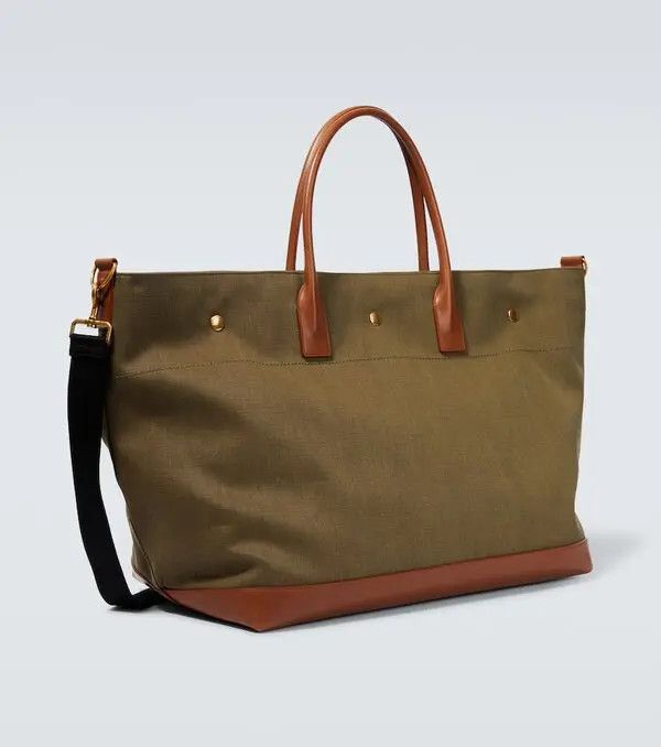 Saint Laurent Paris o1tp1o0525 Size: OS/Rive Gauche Tote Bag in Green Size ONE SIZE - 2 Thumbnail