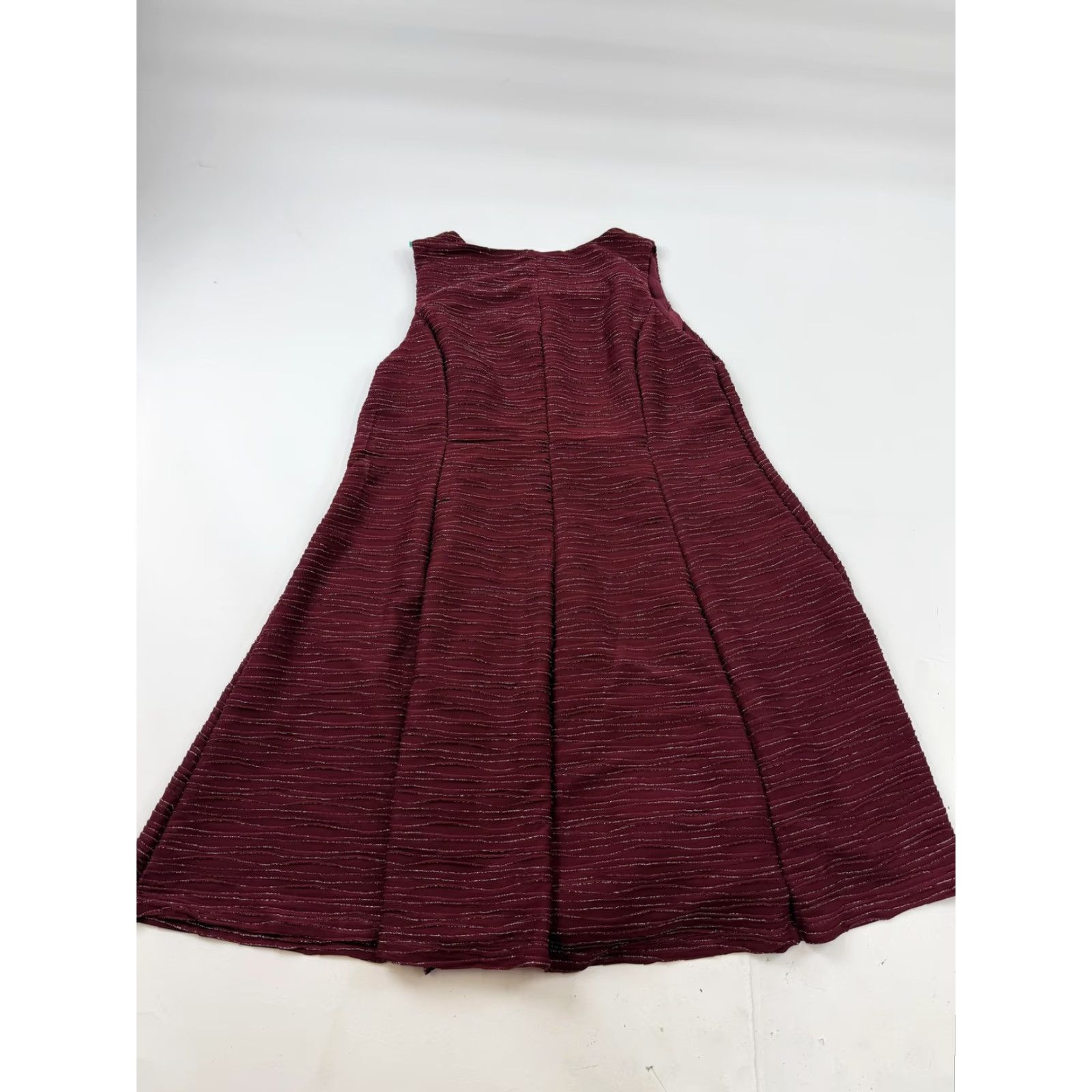 Vintage Lane Bryant Dress Womens 18/20 Red Glitter Stripe Knit Sleeveless Fit & Flare A-Line Knee-Length Party/Cocktail Size XXL / US 16-18 / IT 52-54 - 7 Thumbnail