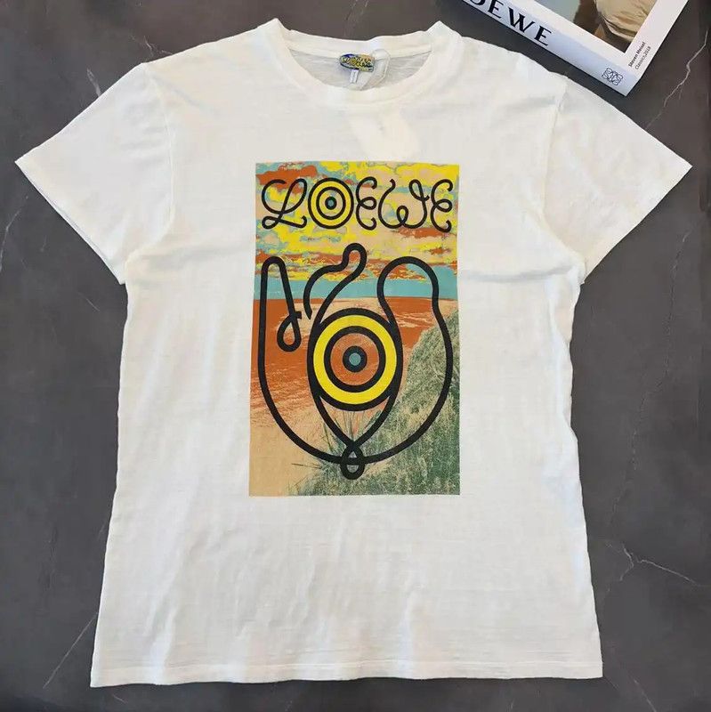 Loewe Loewe Graphic Cotton T-Shirt for Men 0089 Size US M / EU 48-50 / 2 - 1 Thumbnail