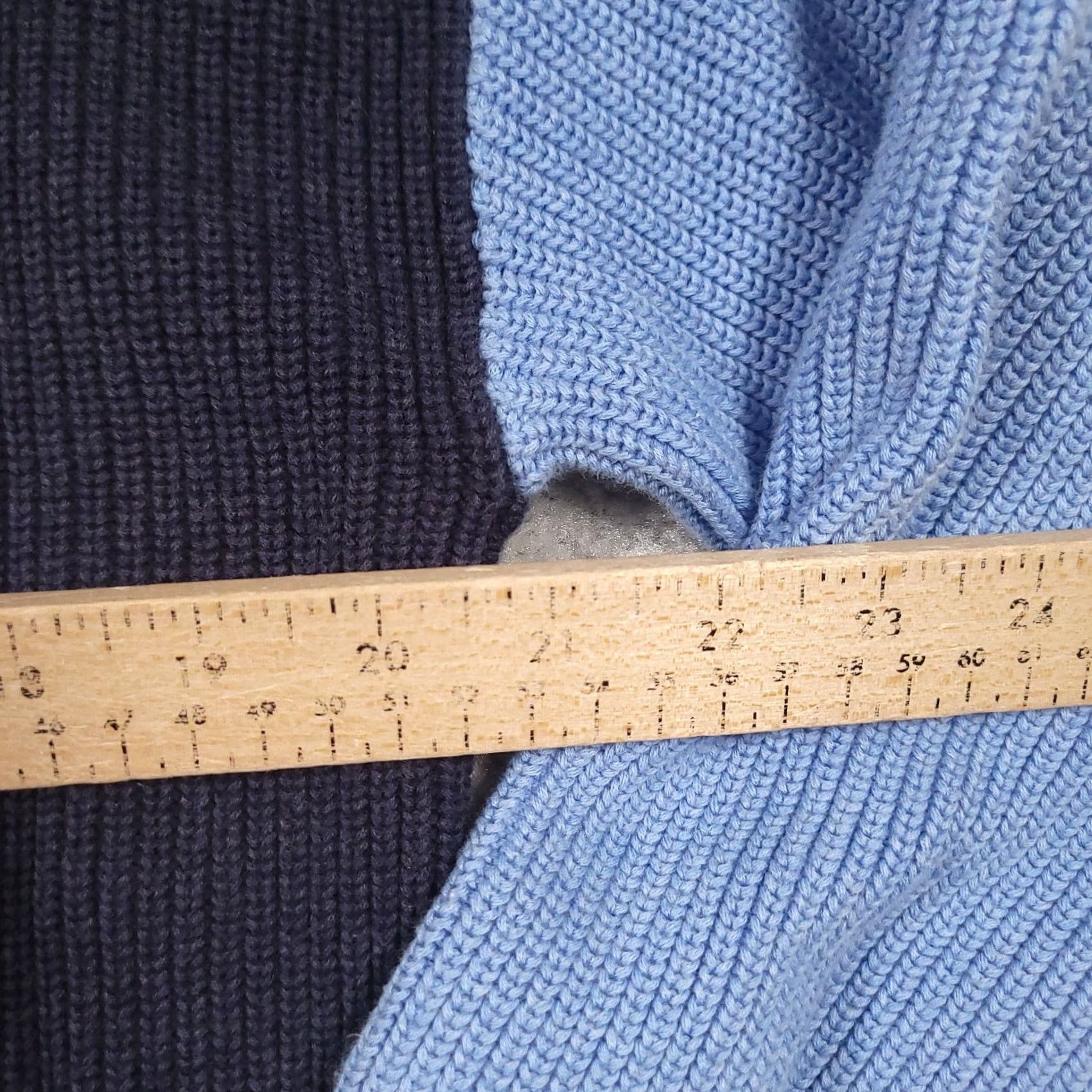 Talbots Talbots Cardigan Sweater Womens Large Blue Colorblock Pima Cotton Career Shirt Mens? Size L / US 10 / IT 46 - 4 Thumbnail
