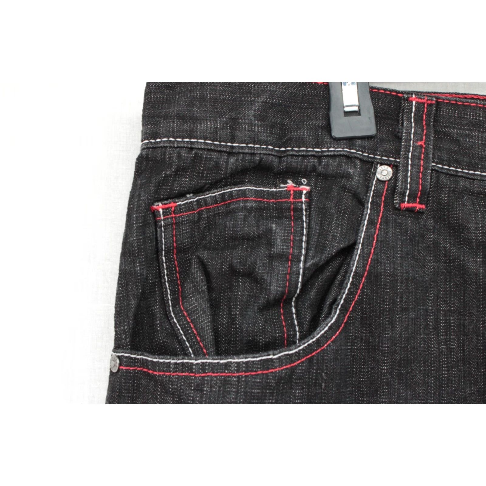 Vintage VTG Ubug Baggy Jeans Men's 40x33 Black Streetwear Grunge Gorpcore Y2K Wide Leg Jeans 90s Mens Size US 40 / EU 56 - 3 Thumbnail