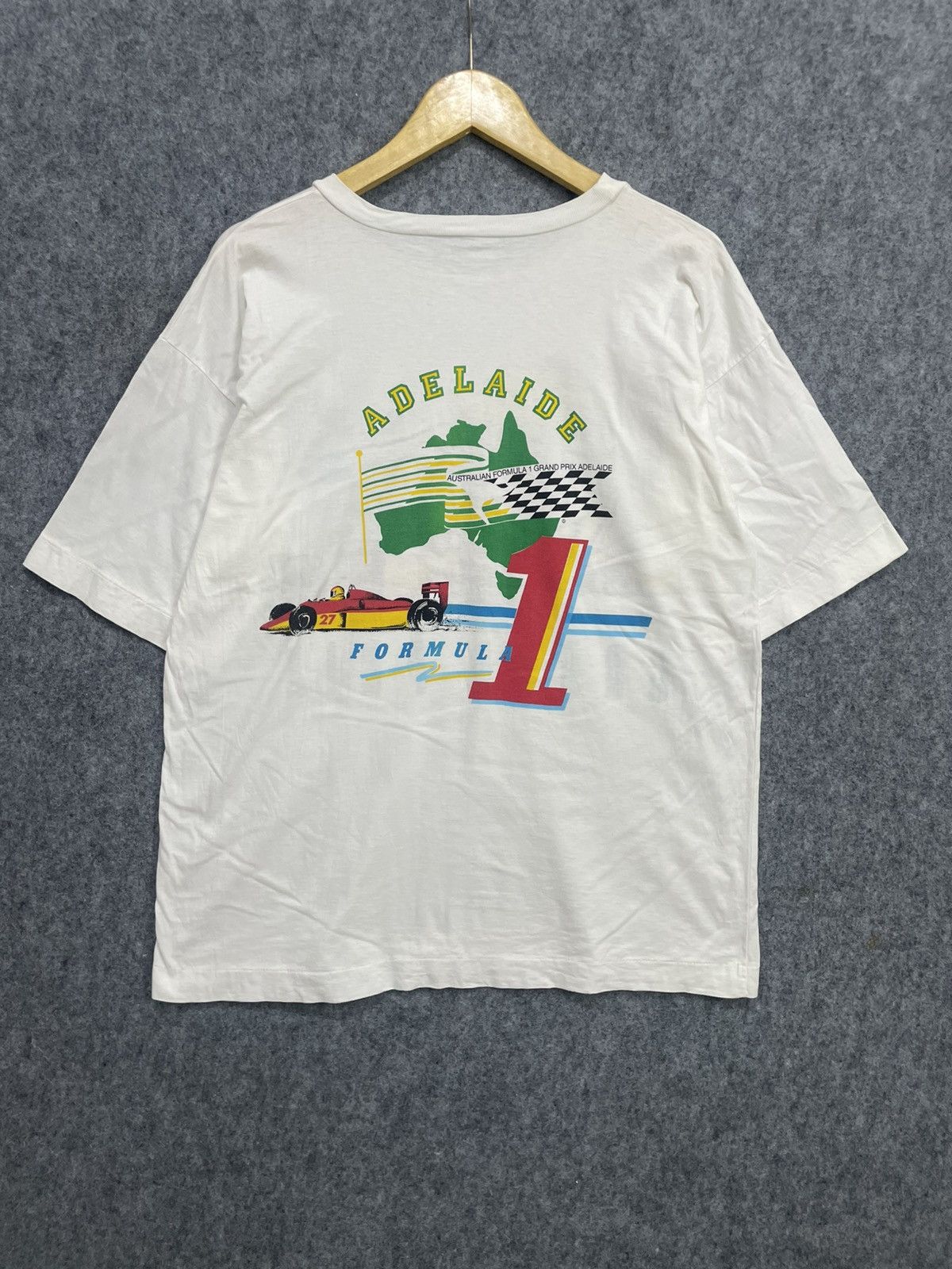 Vintage Vintage 80s Australian Grand Prix Formula 1 T-Shirt Size US L / EU 52-54 / 3 - 4 Thumbnail
