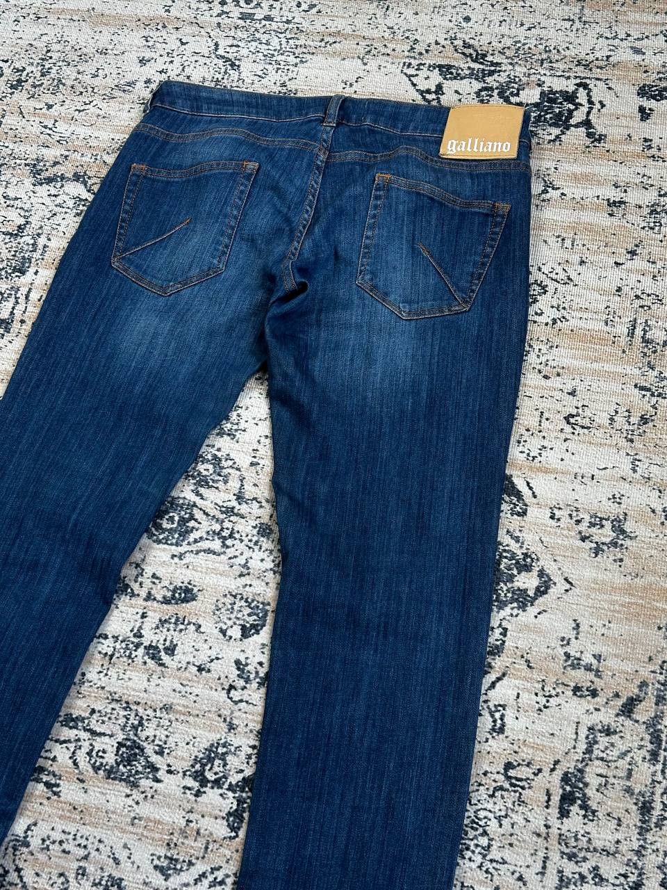 John Galliano Newspaper Blue Slim Jeans